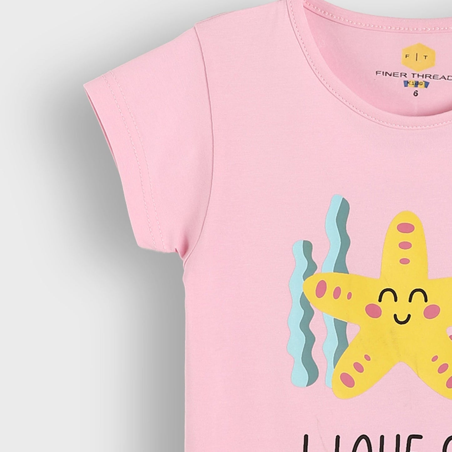 Girls Cotton Printed T-Shirt