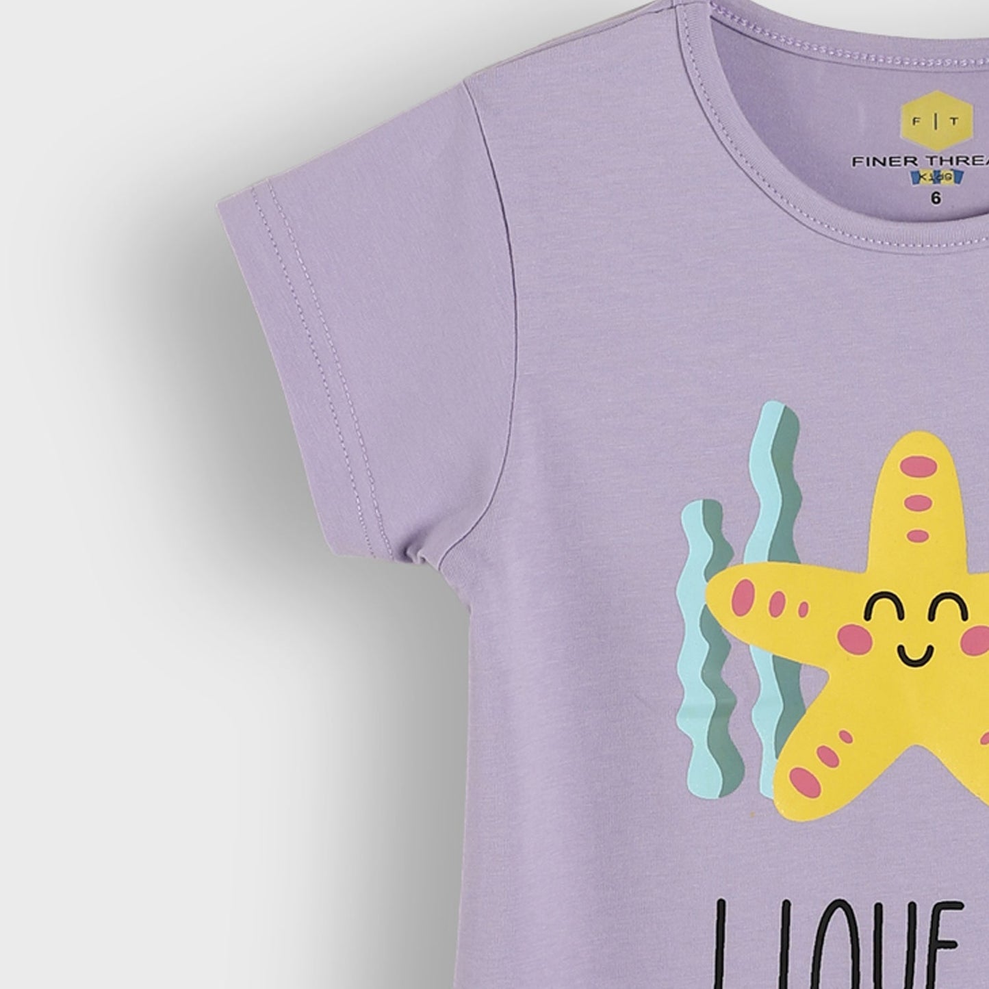 Girls Cotton Printed T-Shirt