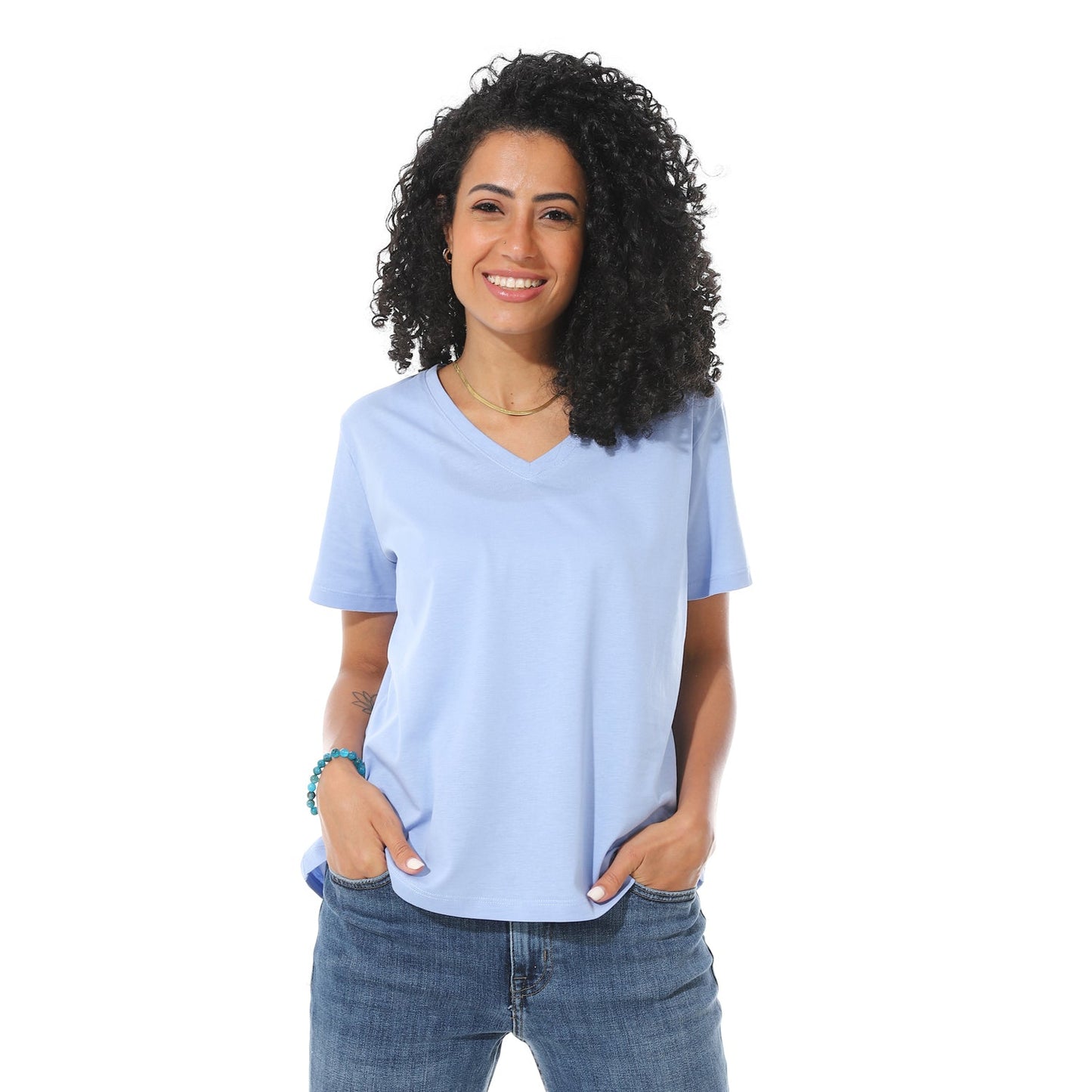 Women's Cotton Plain T-Shirt