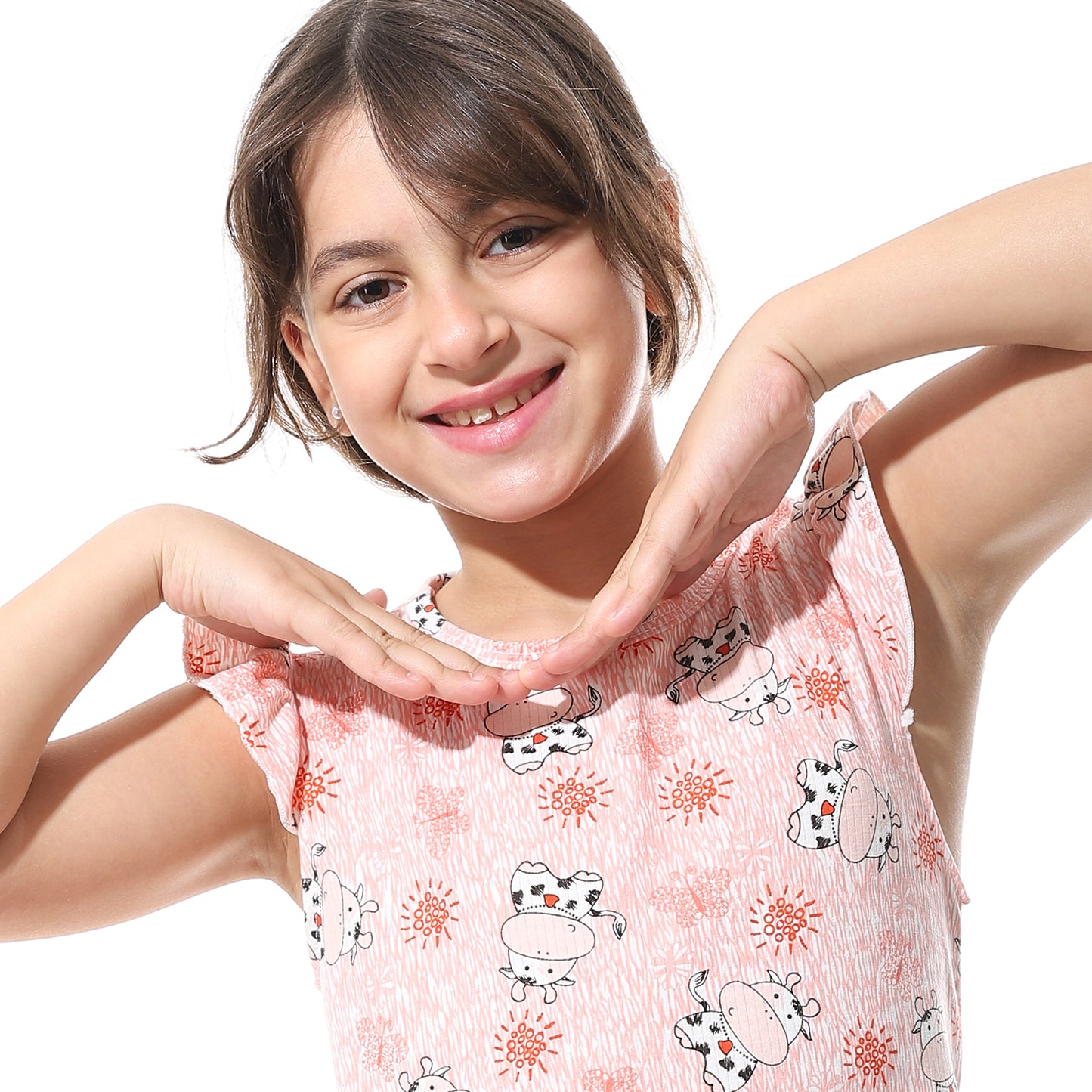 Girls Cotton Printed Dress