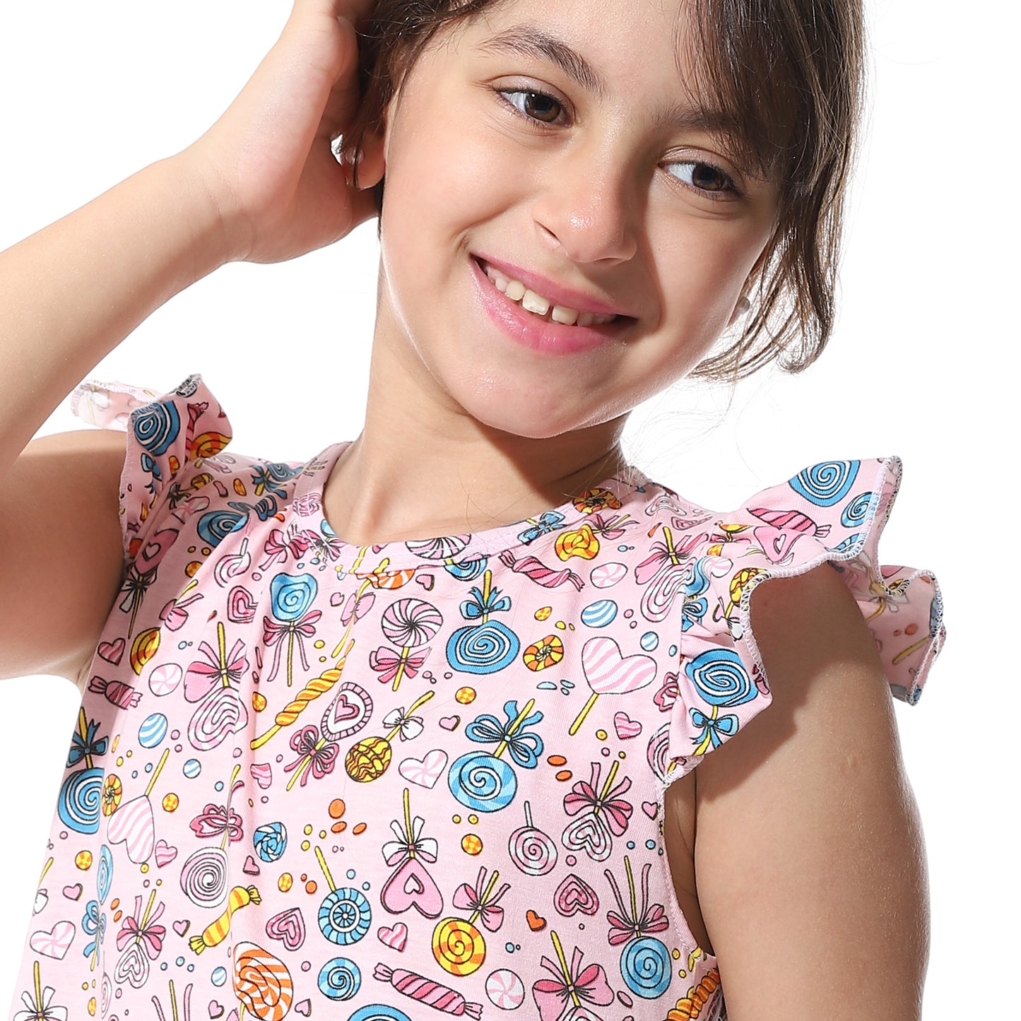Girls Cotton Printed Dress
