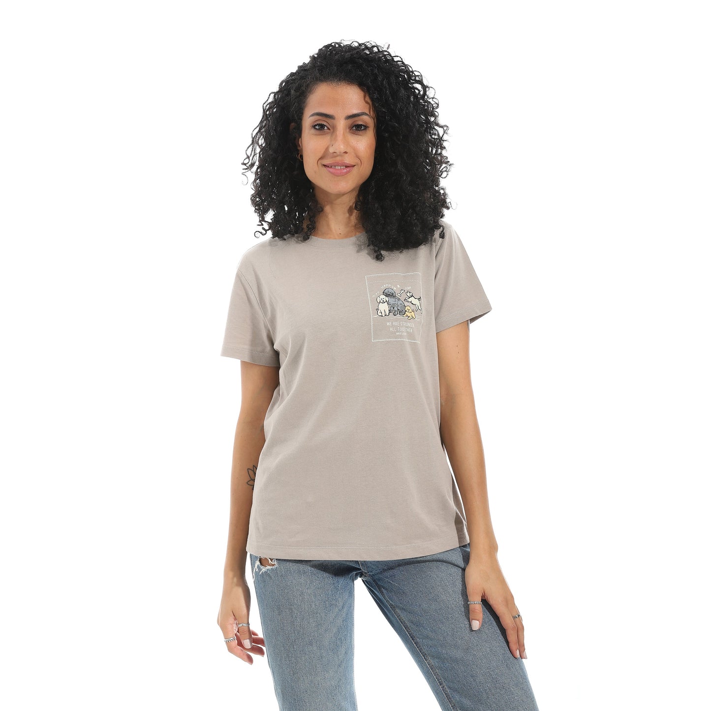 Women's Cotton Printed T-Shirt