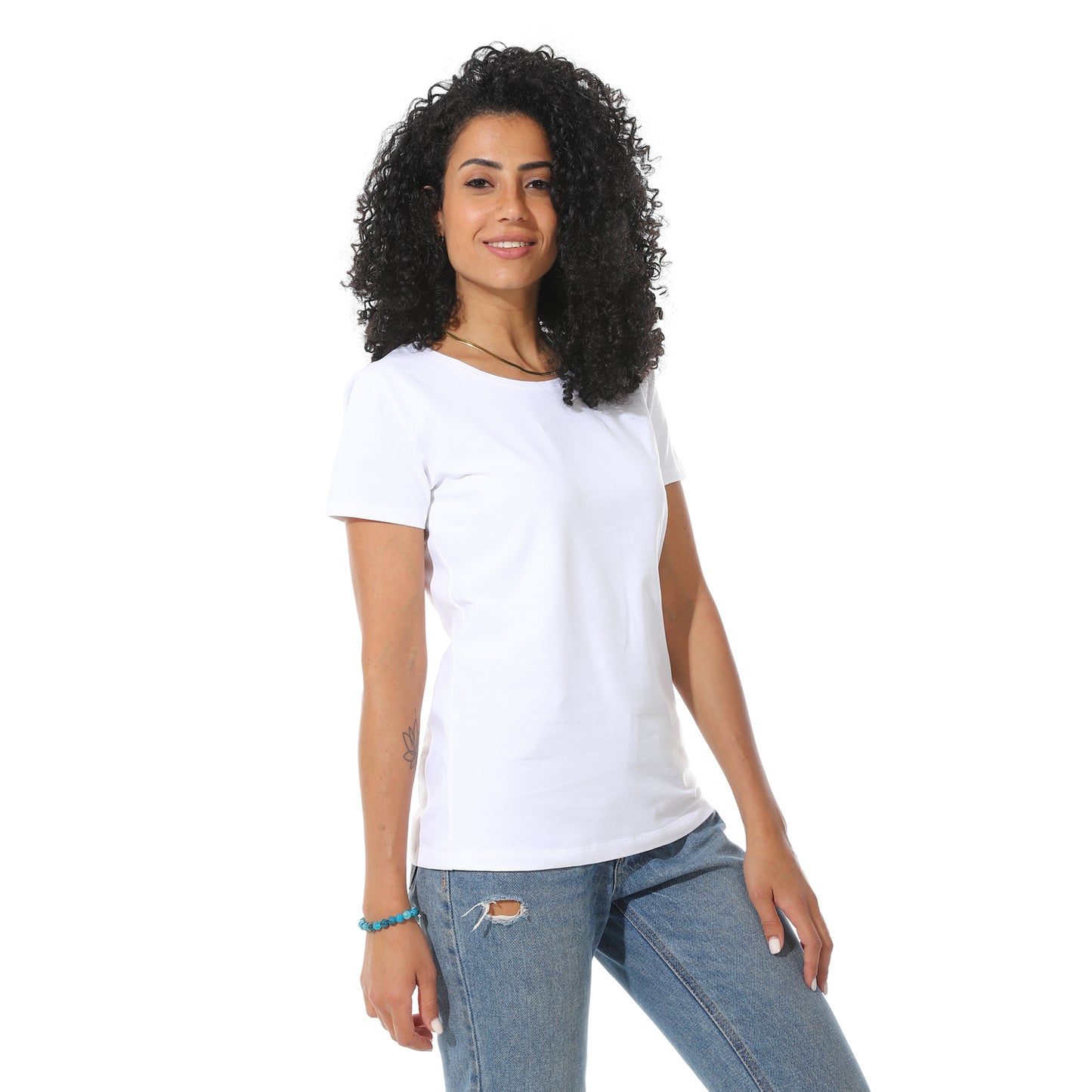 Women's Cotton Plain T-Shirt