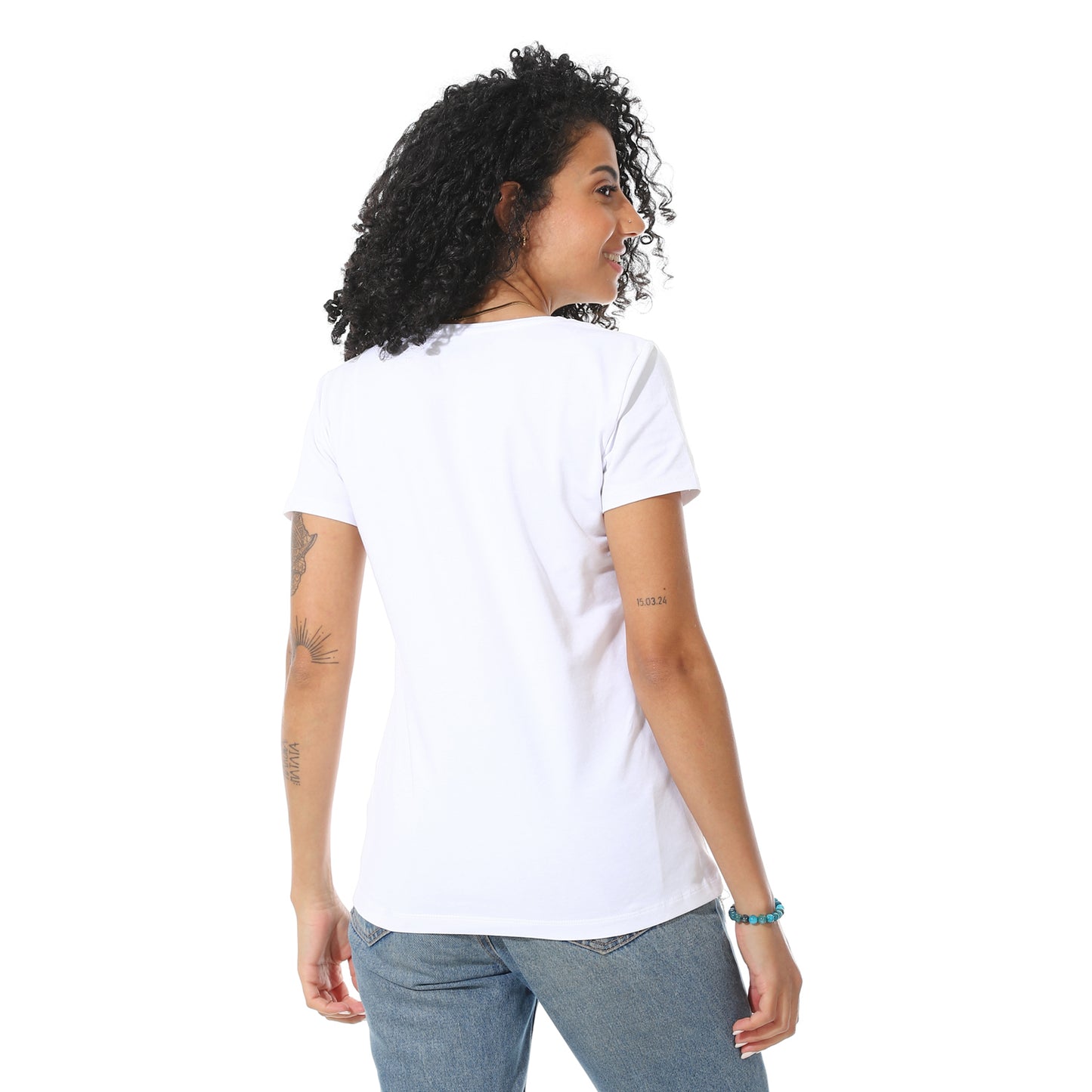 Women's Cotton Plain T-Shirt