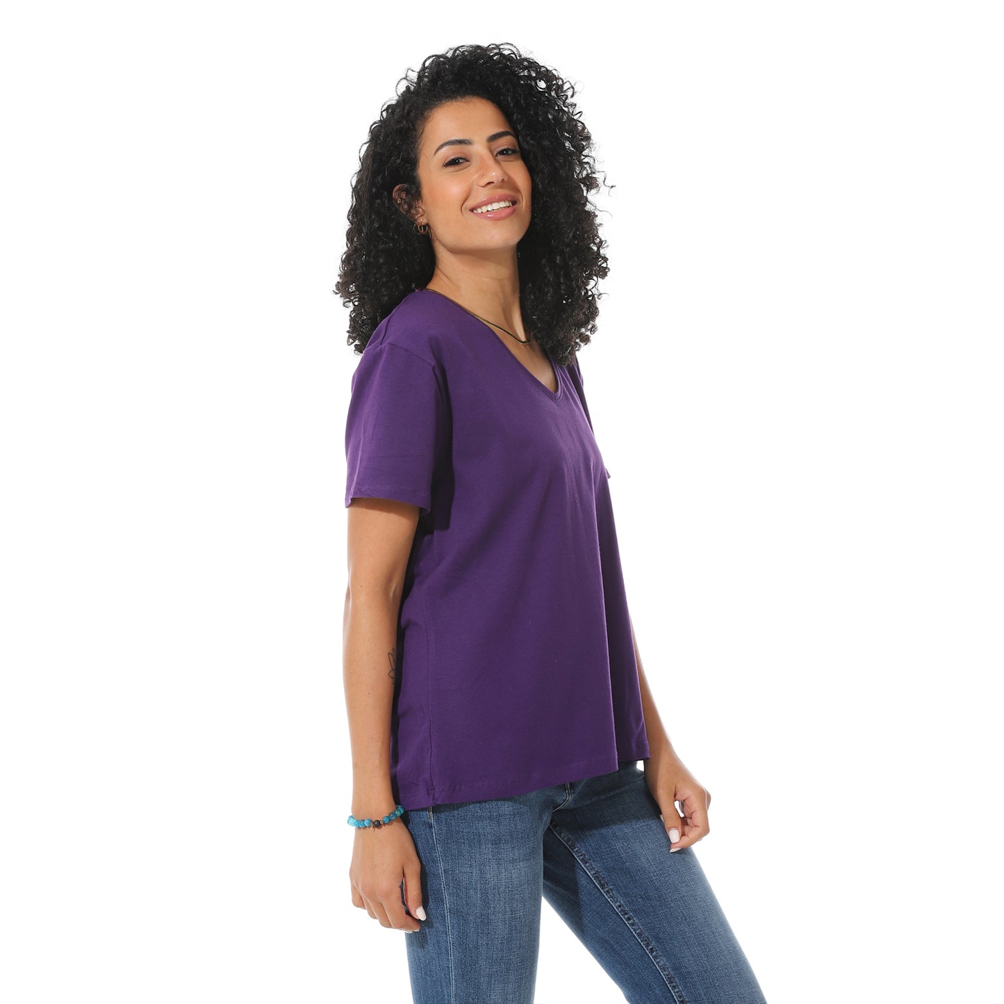 Women's Cotton Plain T-Shirt