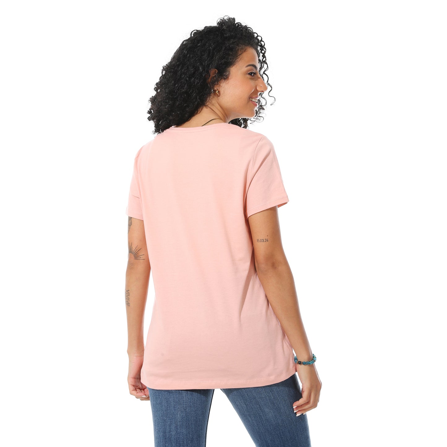 Women's Cotton Plain T-Shirt
