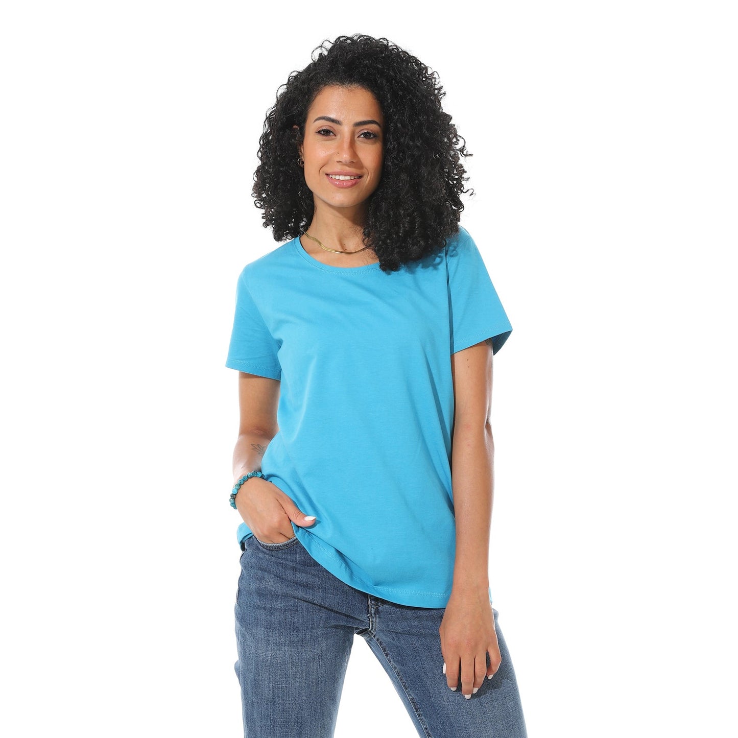 Women's Cotton Plain T-Shirt