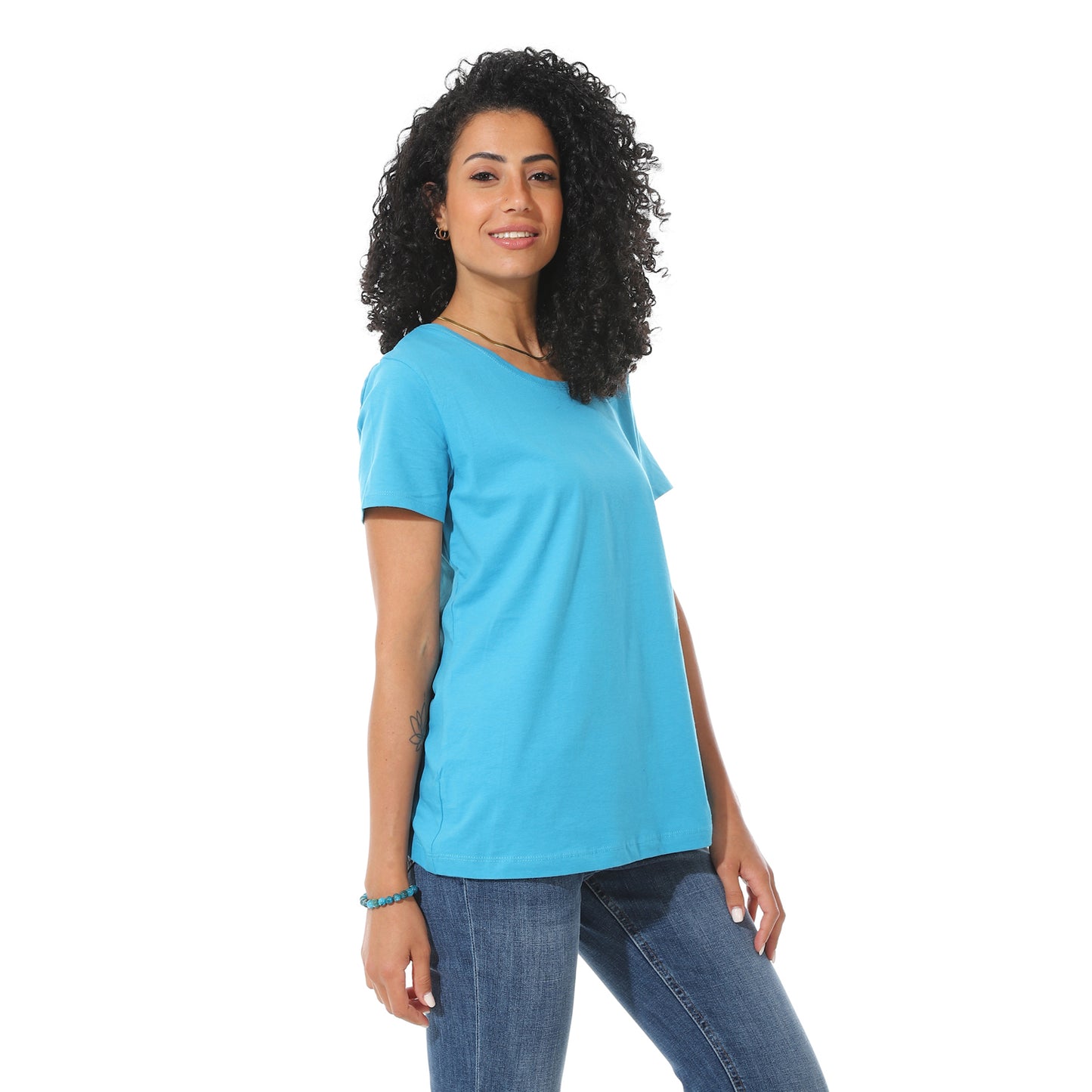 Women's Cotton Plain T-Shirt