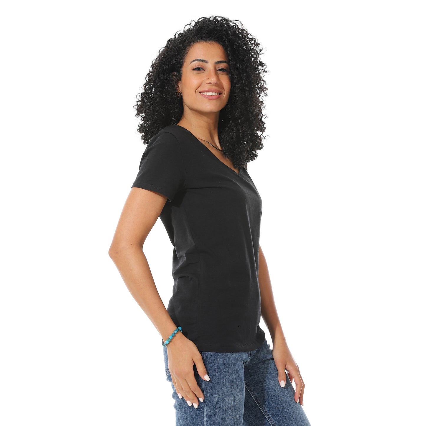 Women's Cotton Plain T-Shirt