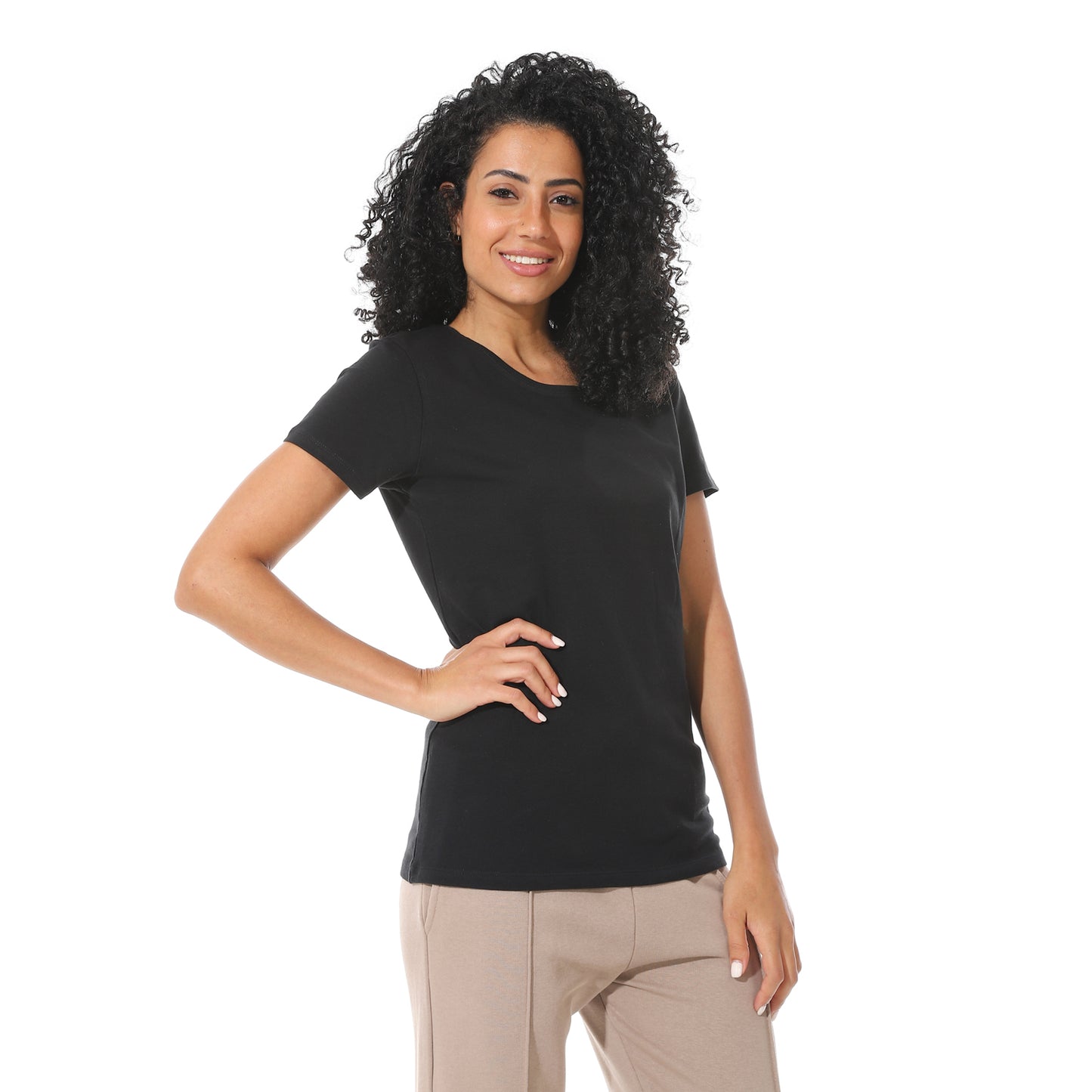 Women's Cotton Plain T-Shirt