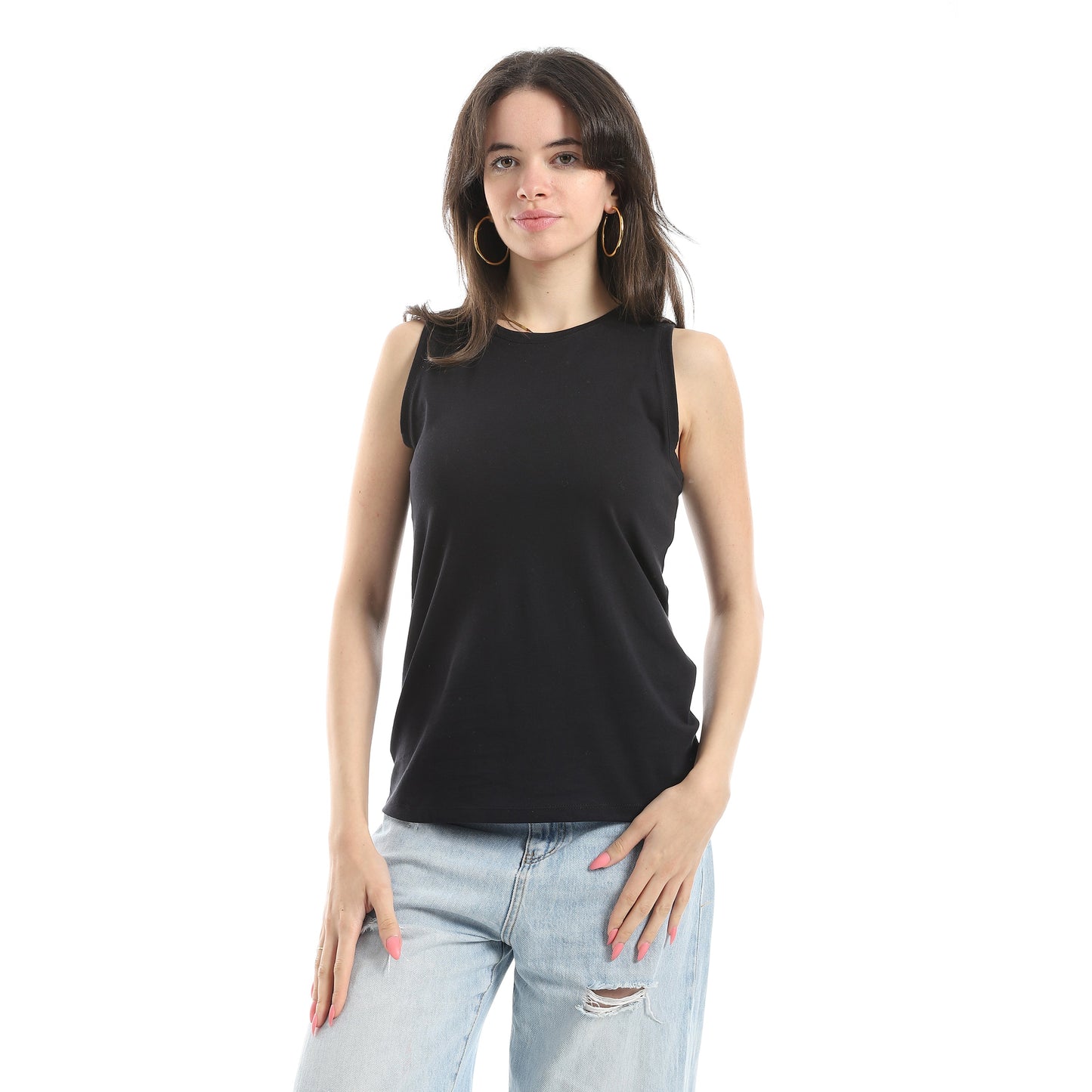 Women's Cotton Sleevless T-Shirt