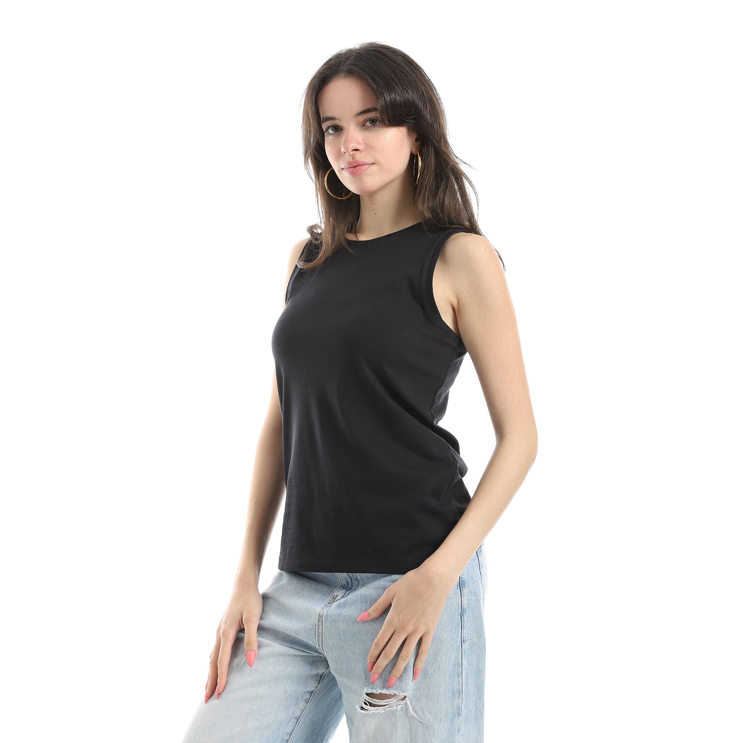 Women's Cotton Sleevless T-Shirt