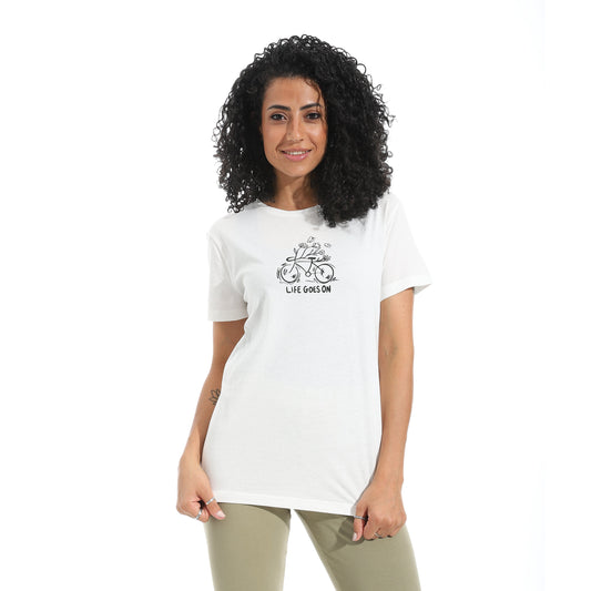 Women's Cotton Printed T-Shirt