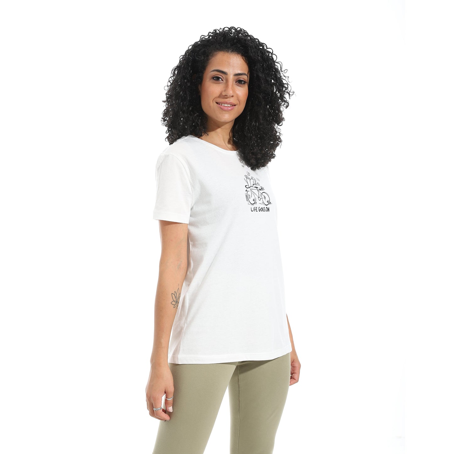 Women's Cotton Printed T-Shirt