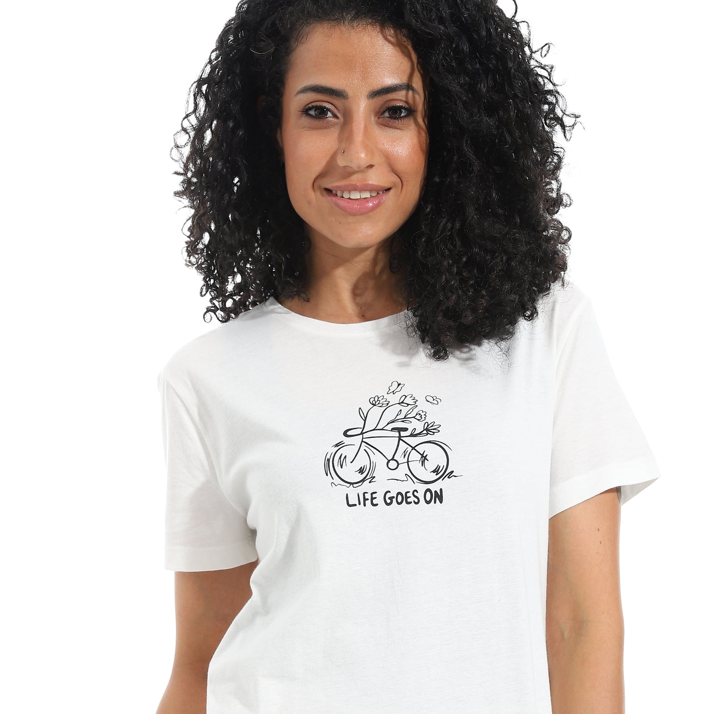 Women's Cotton Printed T-Shirt