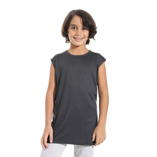 Boys Cotton Sleevless T-Shirt