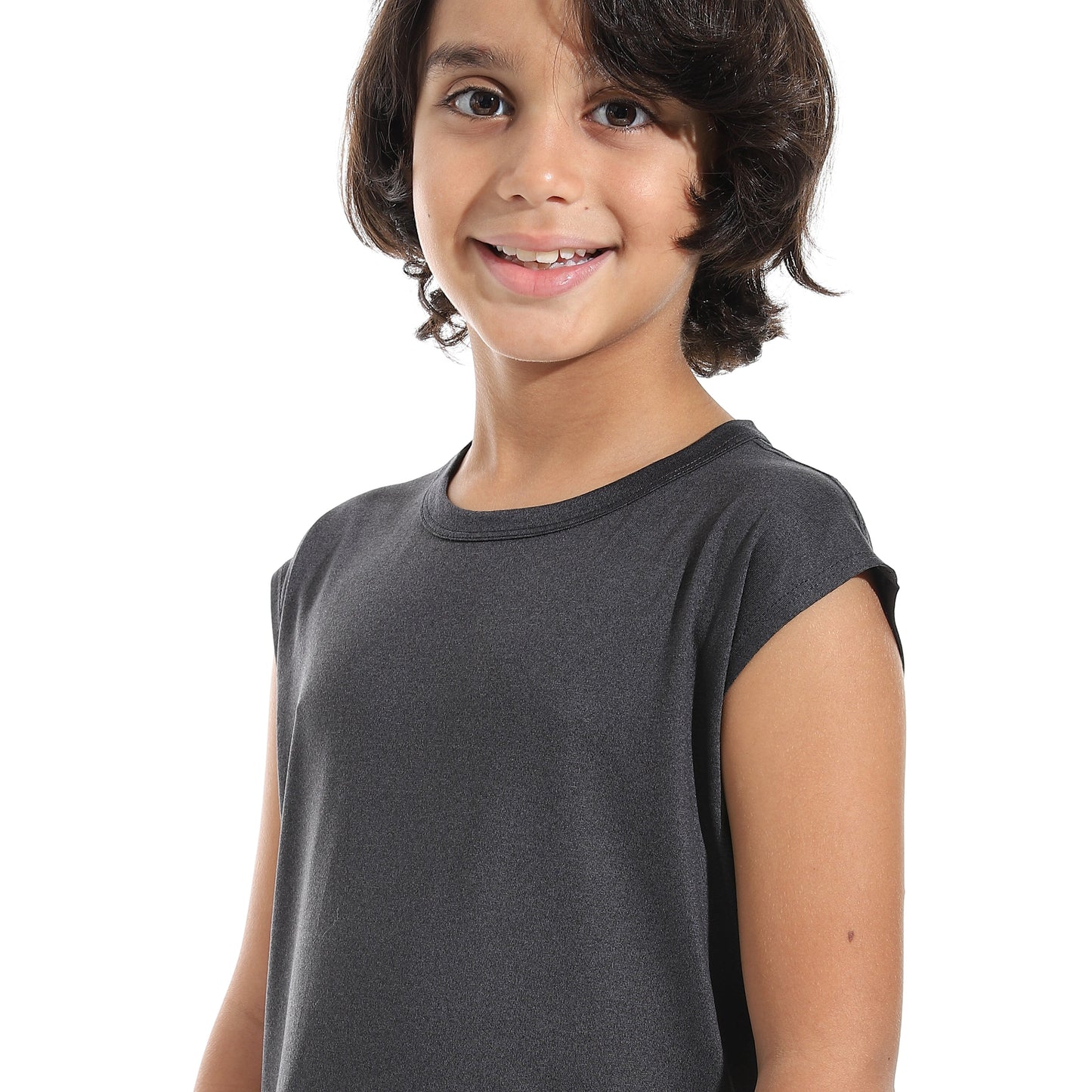 Boys Cotton Sleevless T-Shirt