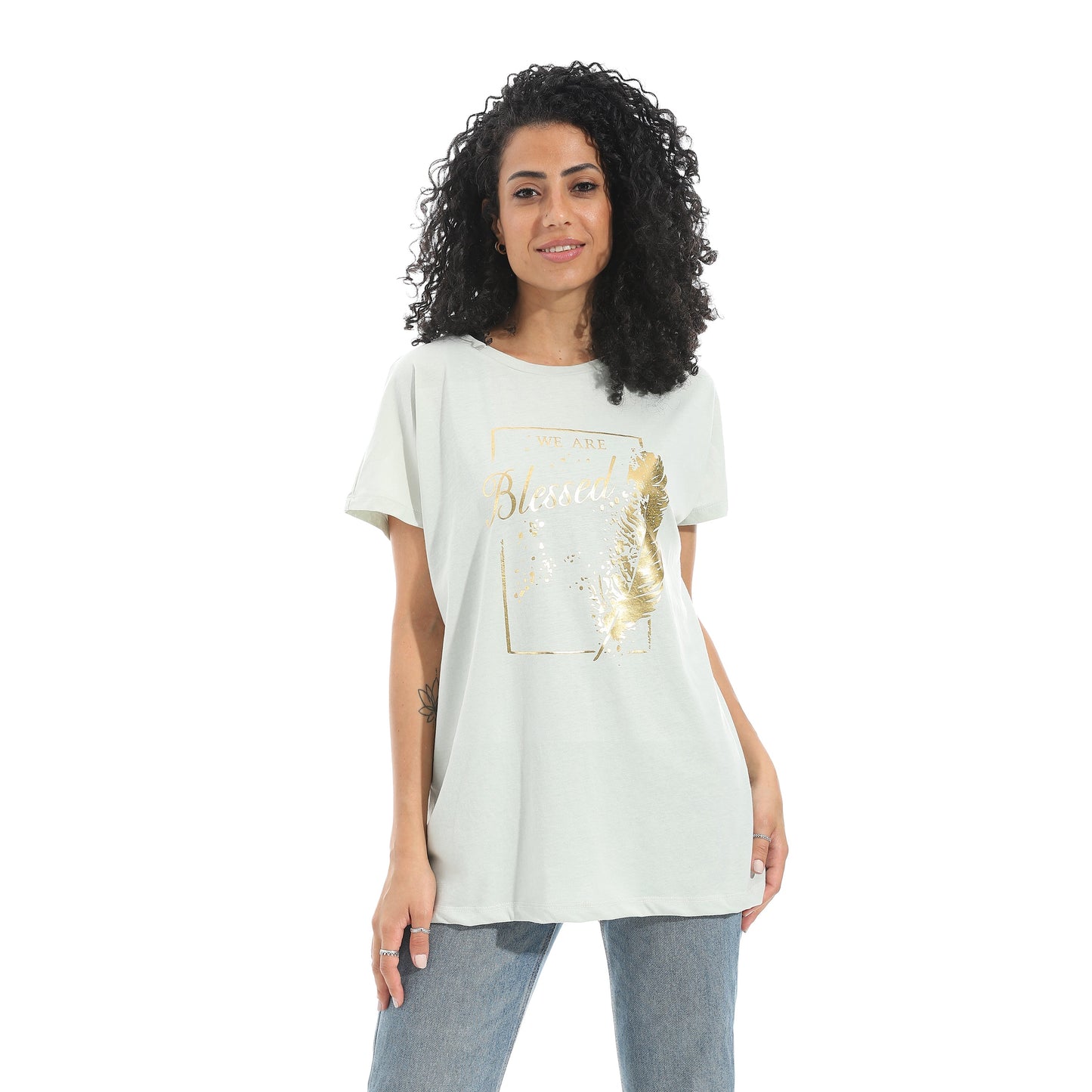 Women's Cotton Printed T-Shirt