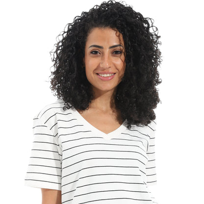 Women's Cotton Striped T-Shirt