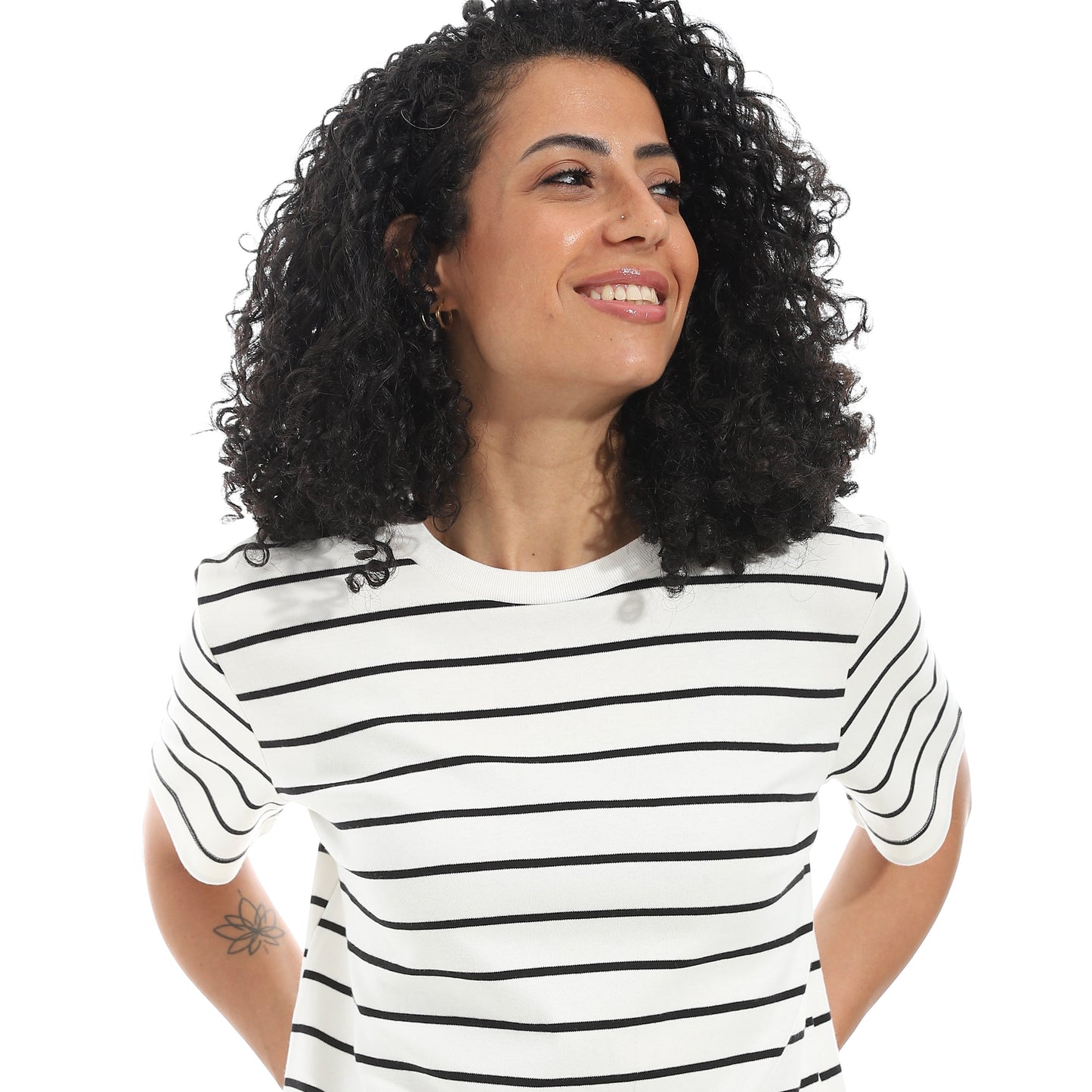 Women's Cotton Striped T-Shirt