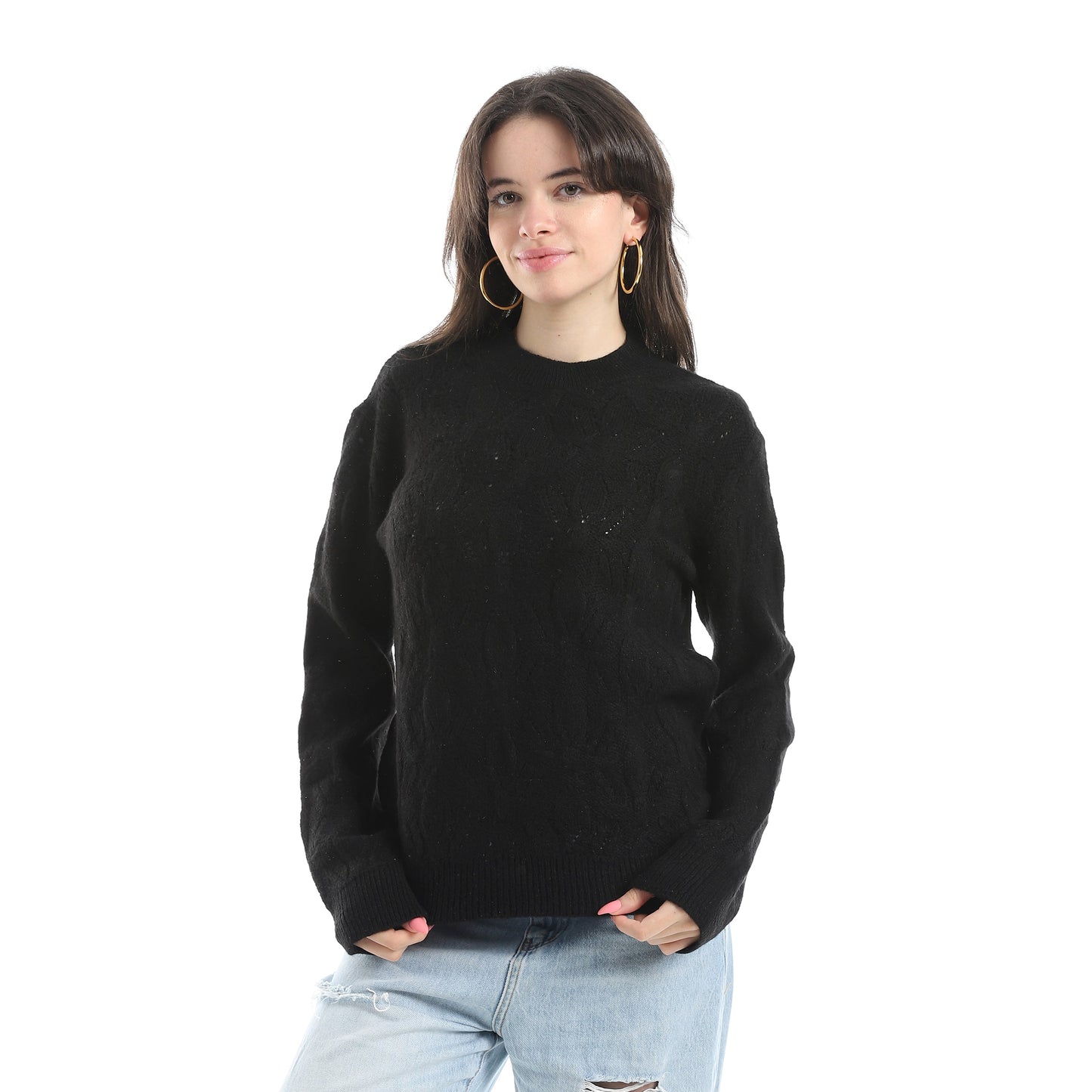 Women's Crew Neck Knit Sweater