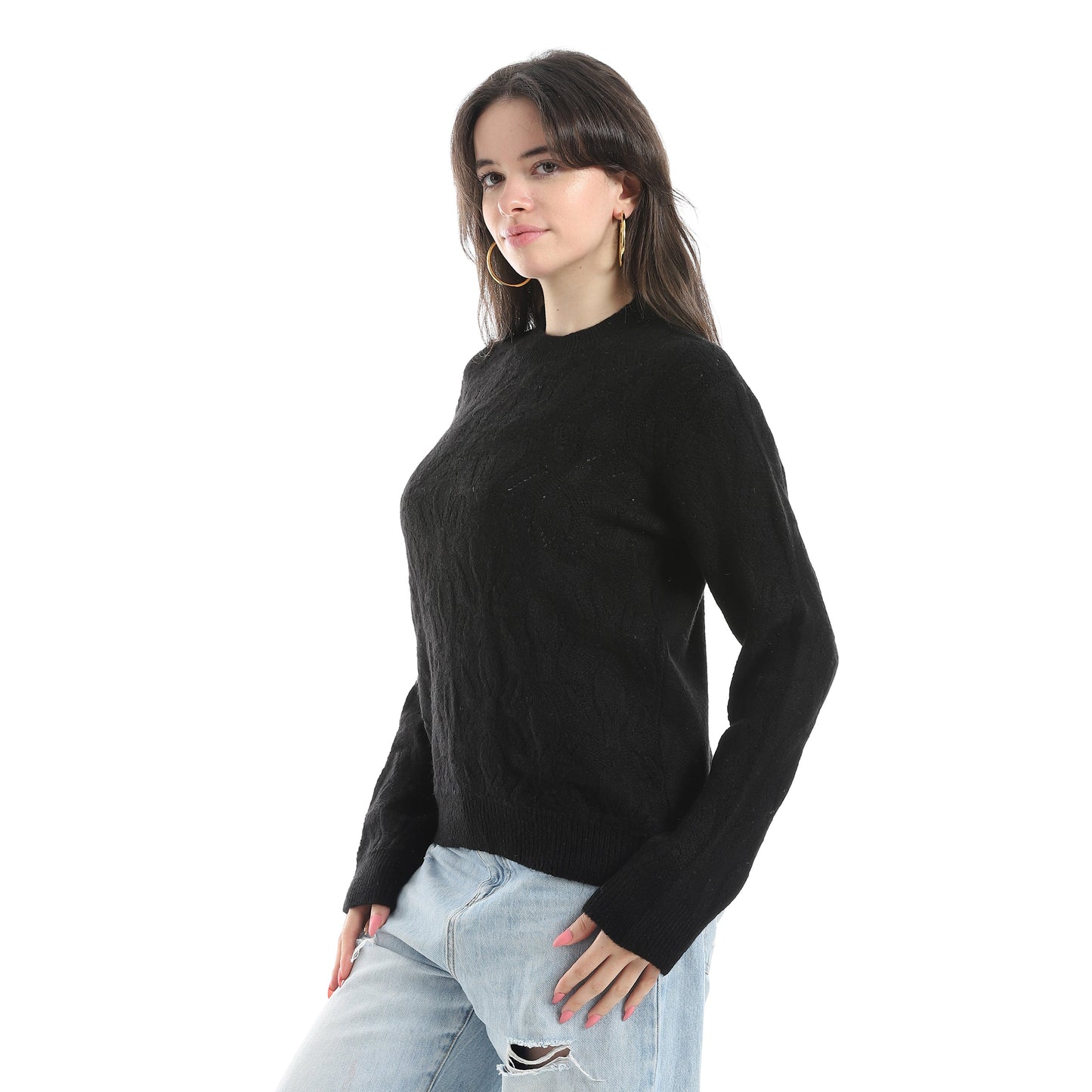 Women's Crew Neck Knit Sweater
