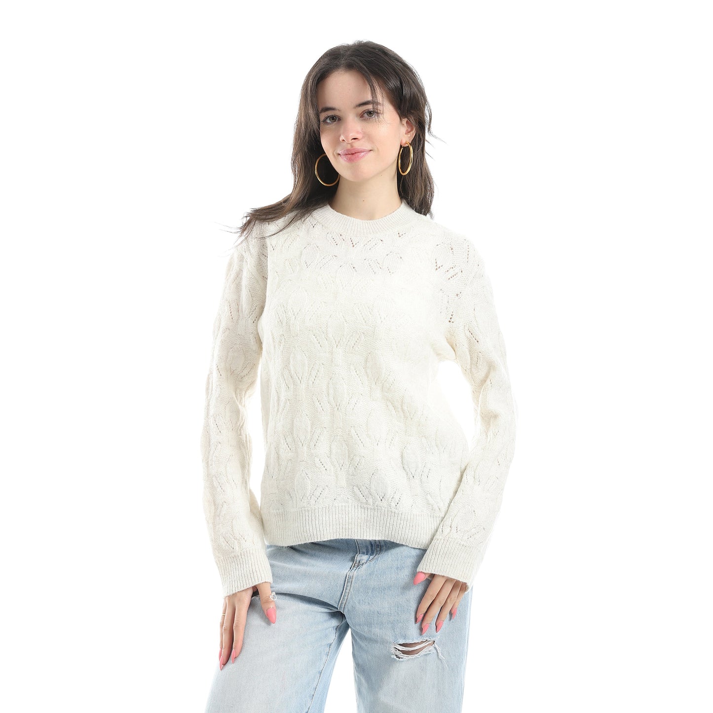 Women's Crew Neck Knit Sweater