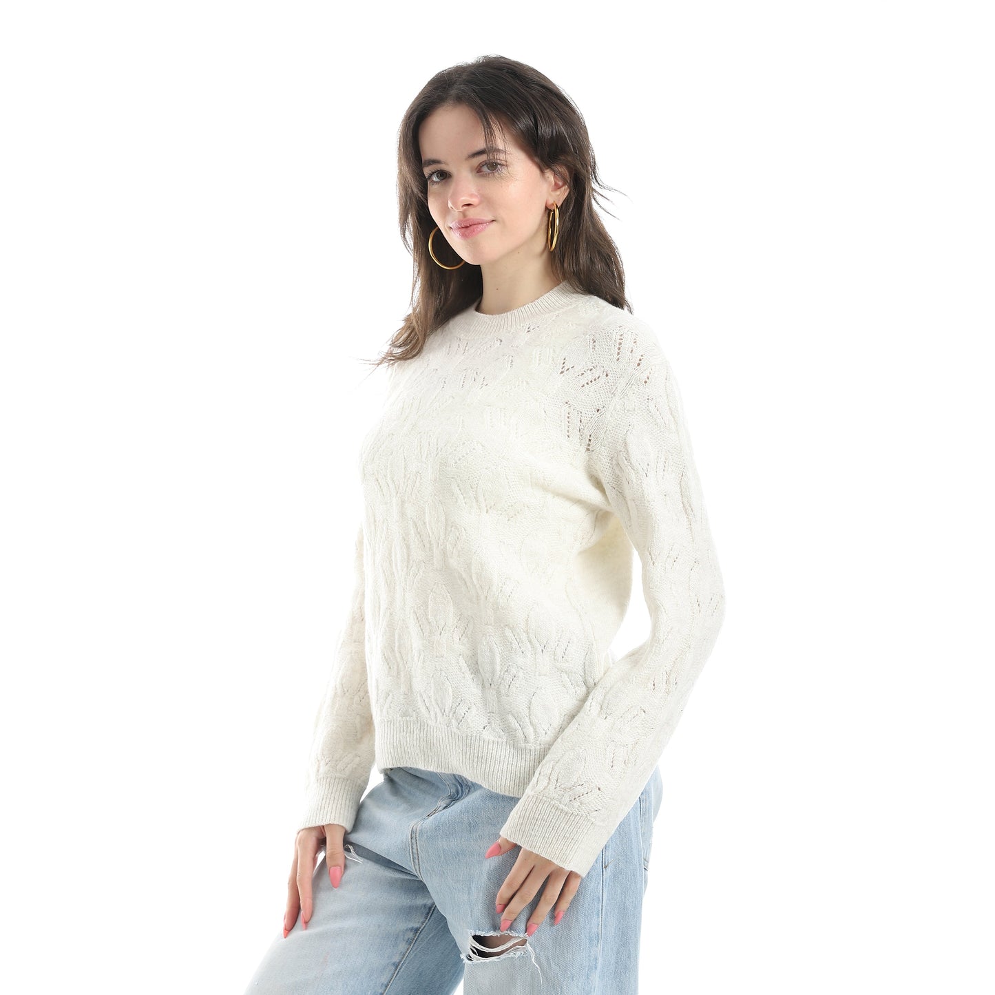 Women's Crew Neck Knit Sweater
