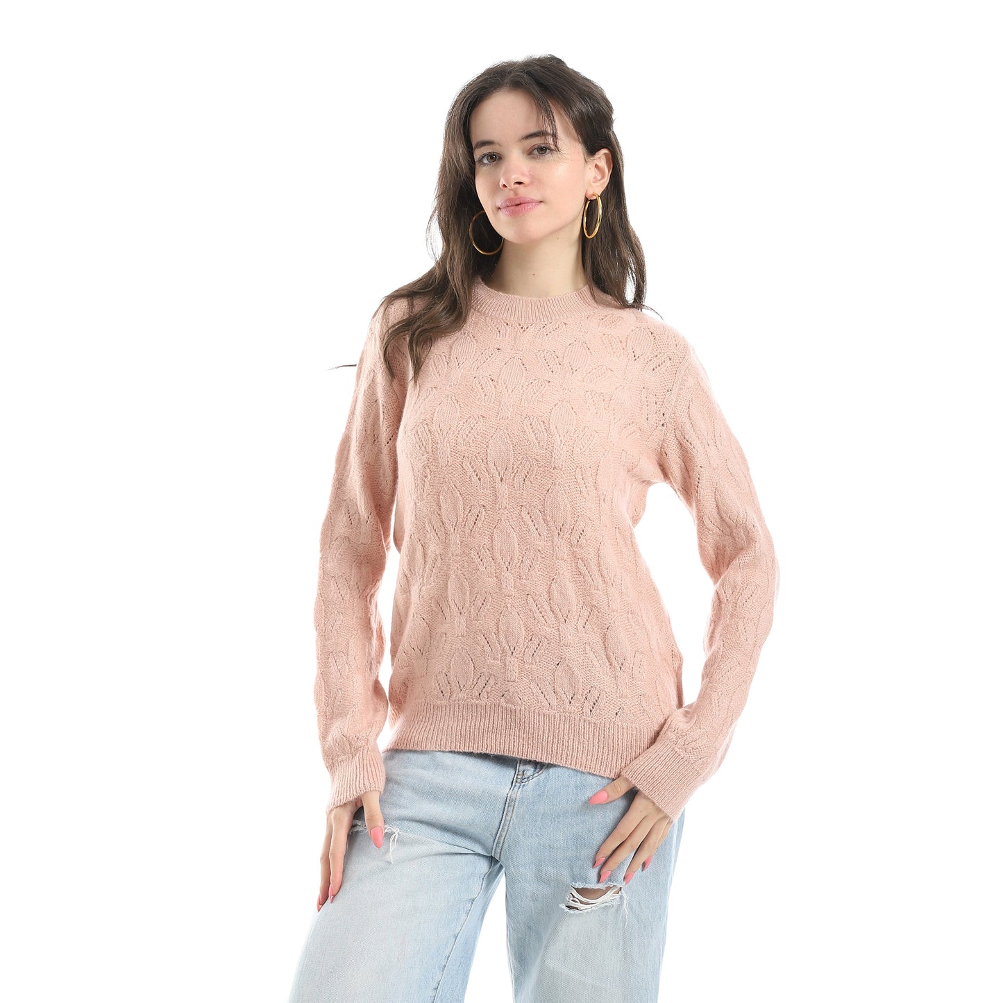 Women's Crew Neck Knit Sweater