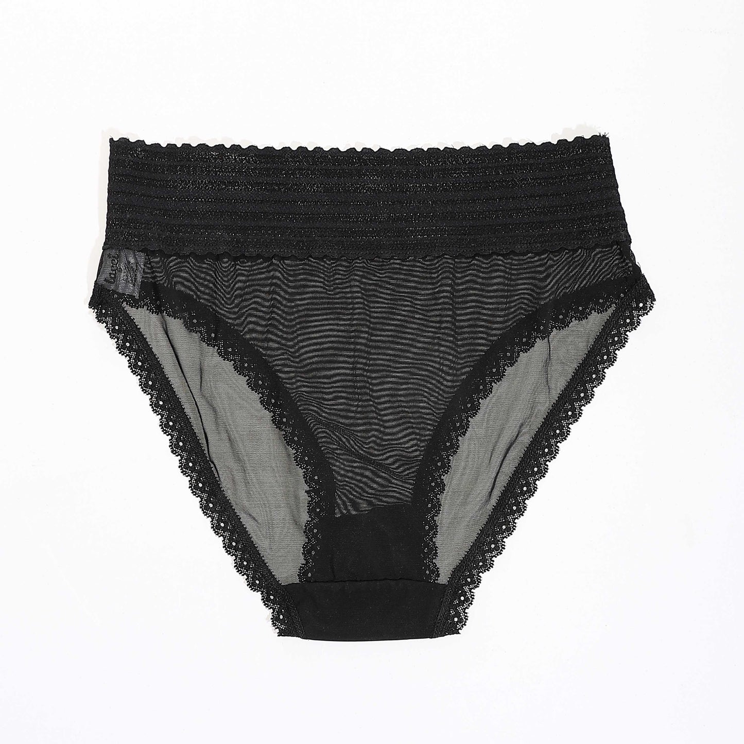 Women's Tulle Panties With 100% Cotton Gusset