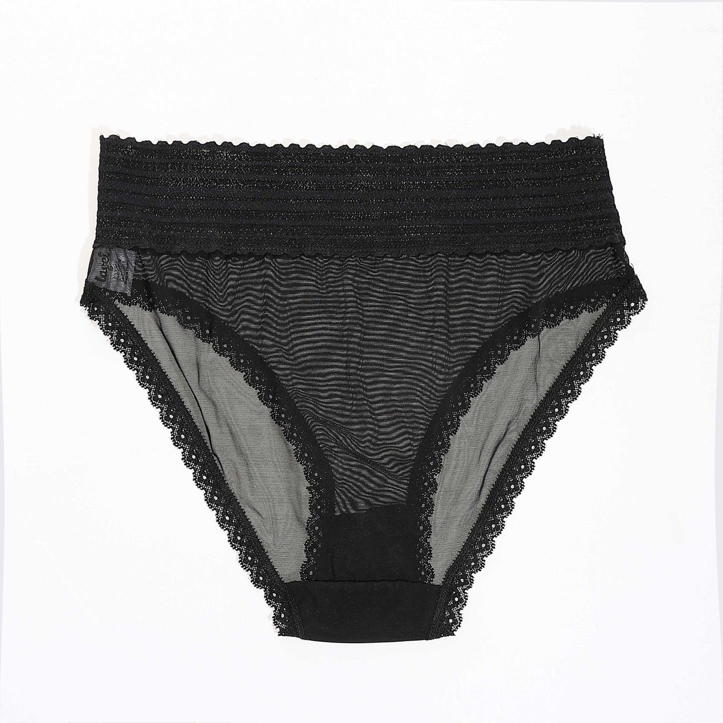 Women's Tulle Panties With 100% Cotton Gusset