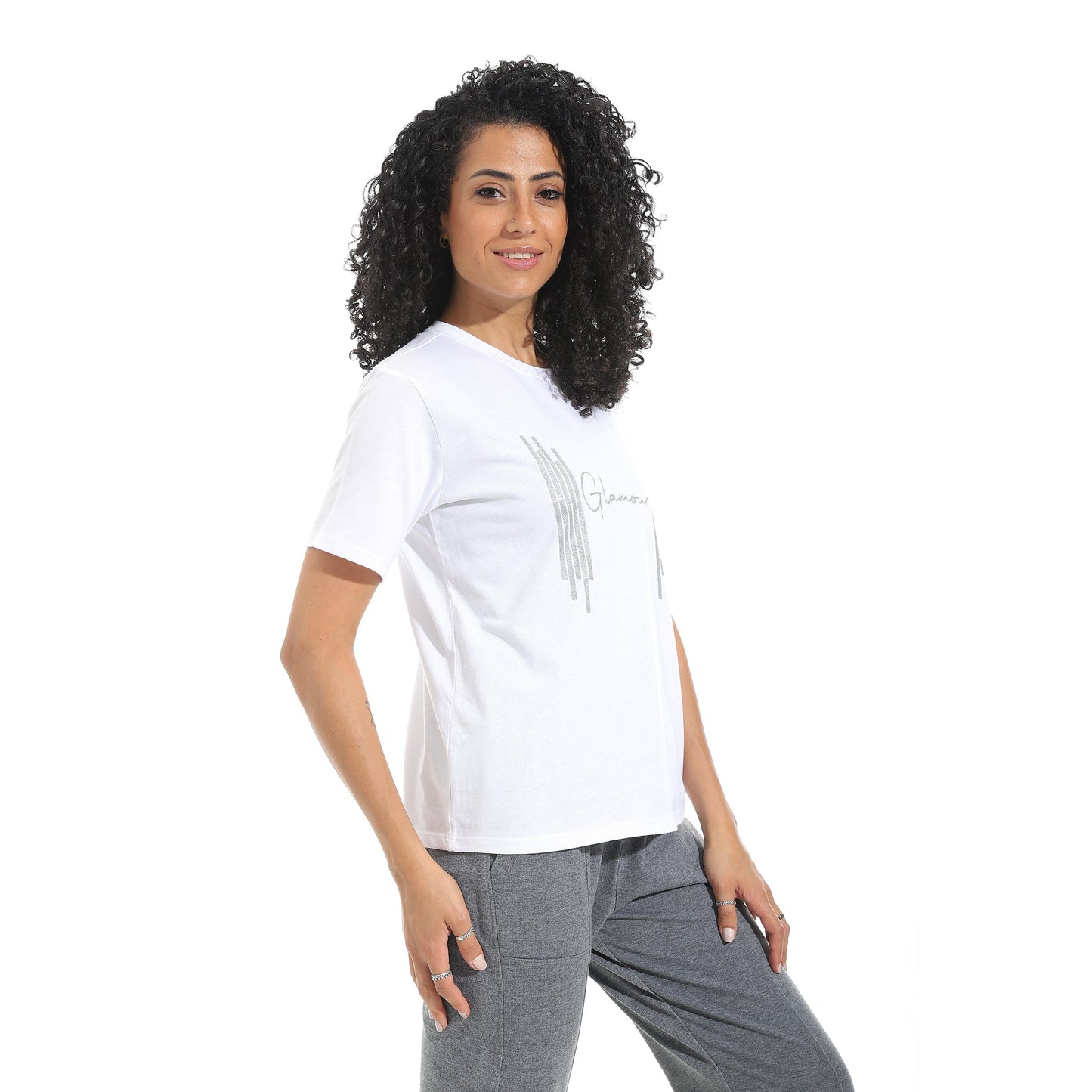 Women's Cotton Printed T-Shirt