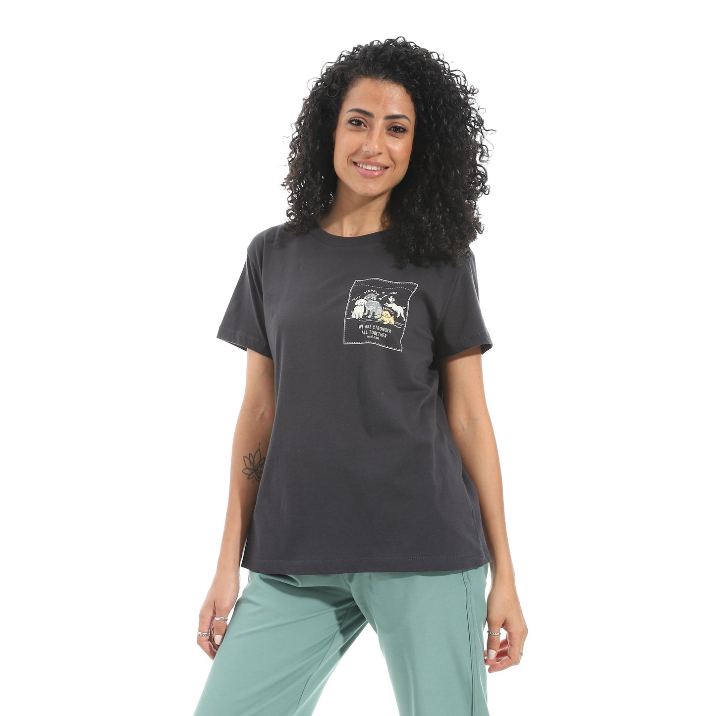 Women's Cotton Printed T-Shirt