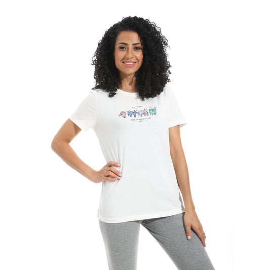 Women's Cotton Printed T-Shirt