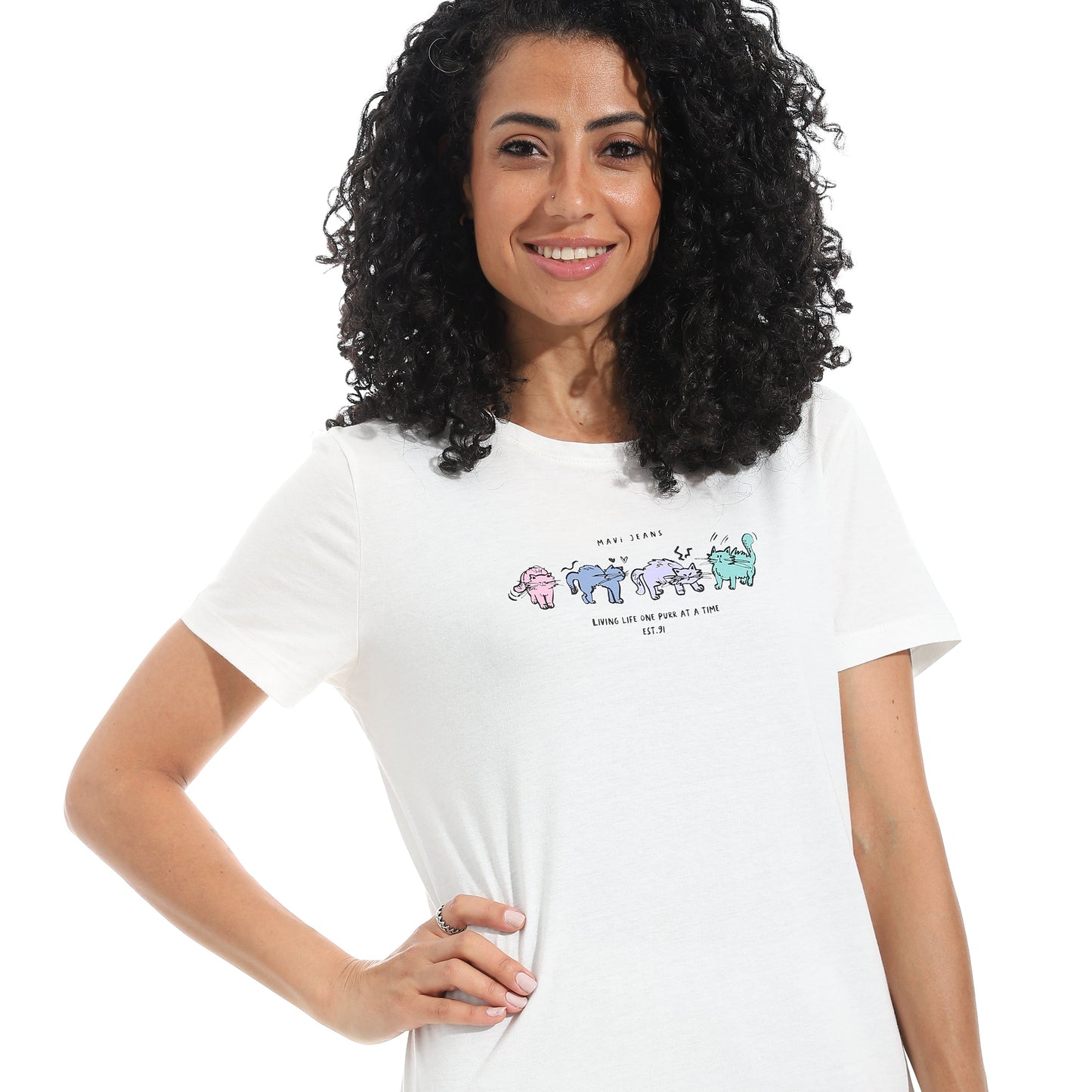Women's Cotton Printed T-Shirt