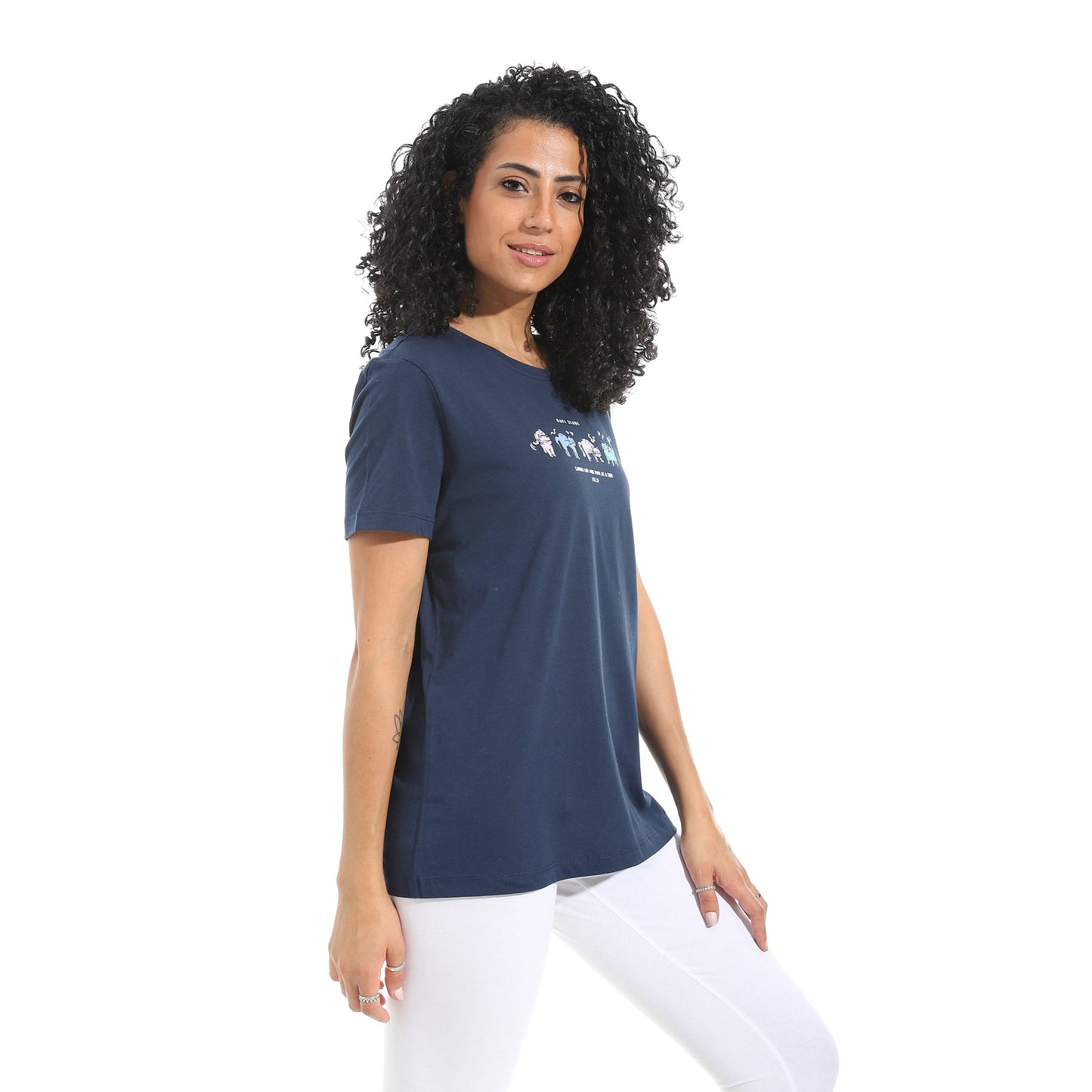 Women's Cotton Printed T-Shirt