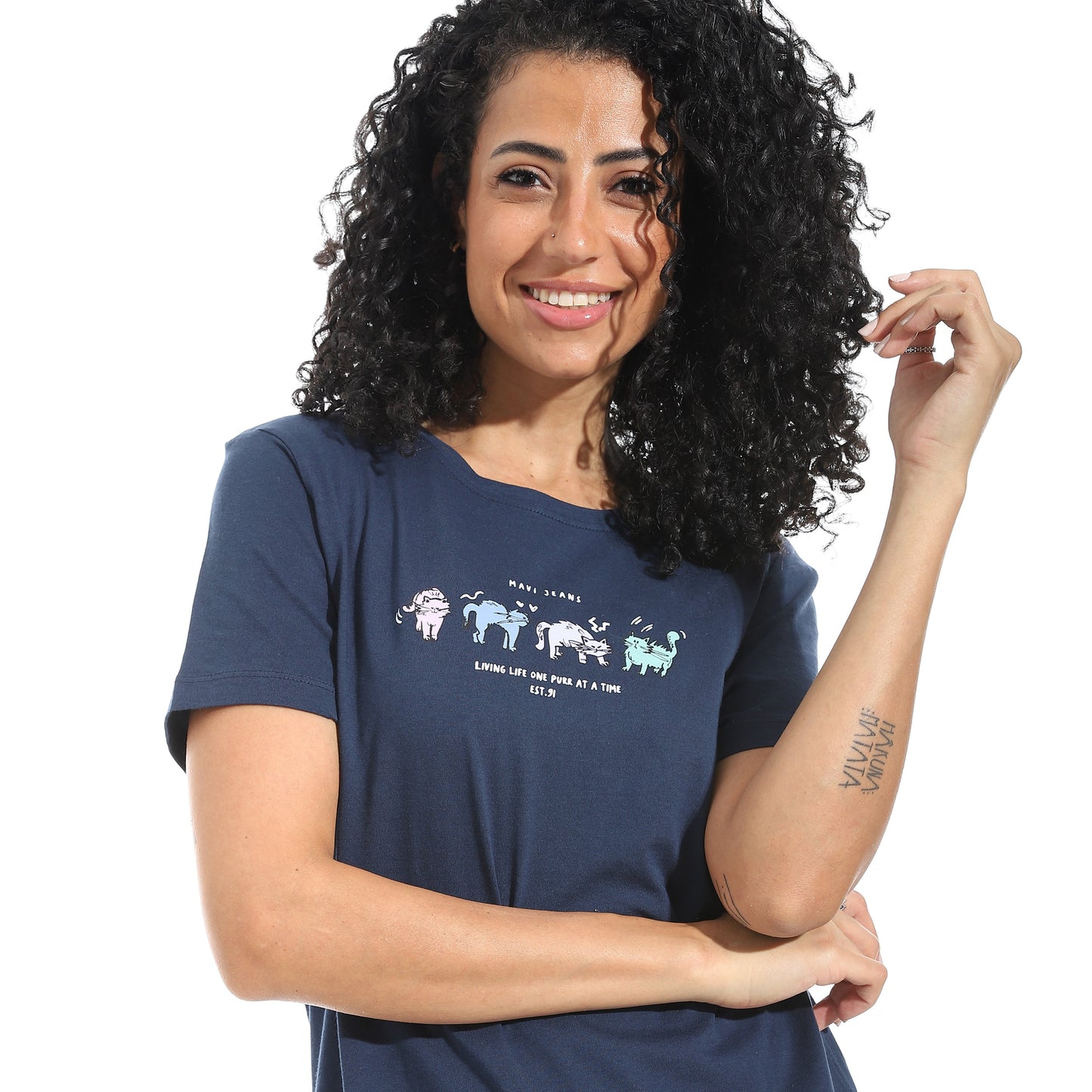 Women's Cotton Printed T-Shirt