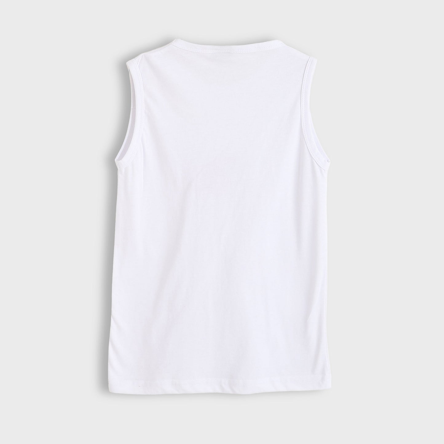Girls Cotton Printed Sleeveless T-Shirt