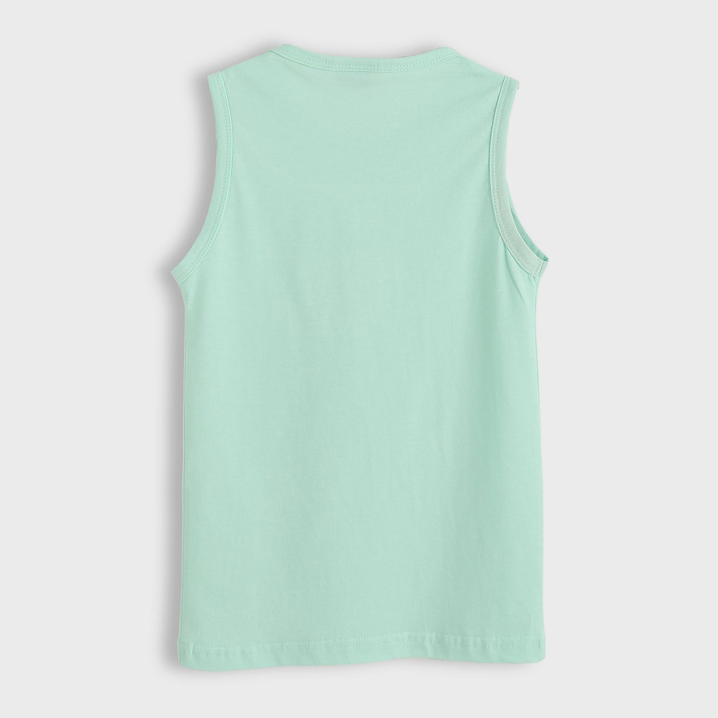 Girls Cotton Printed Sleeveless T-Shirt
