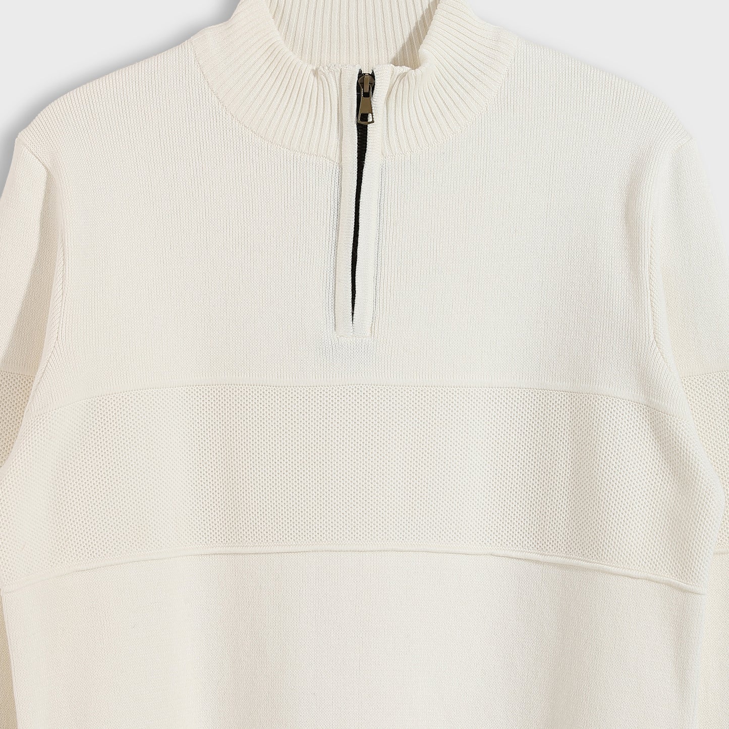 Mens Half-Zip Knit Sweater
