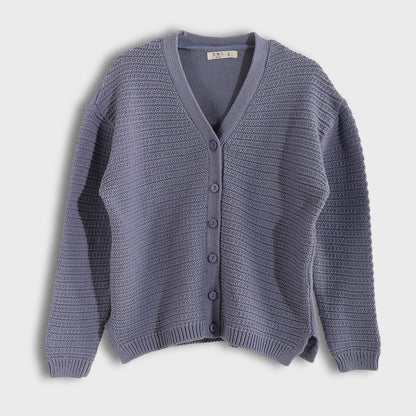 Girls V-Neck Knit Cardigan
