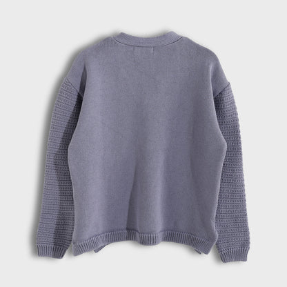 Girls V-Neck Knit Cardigan