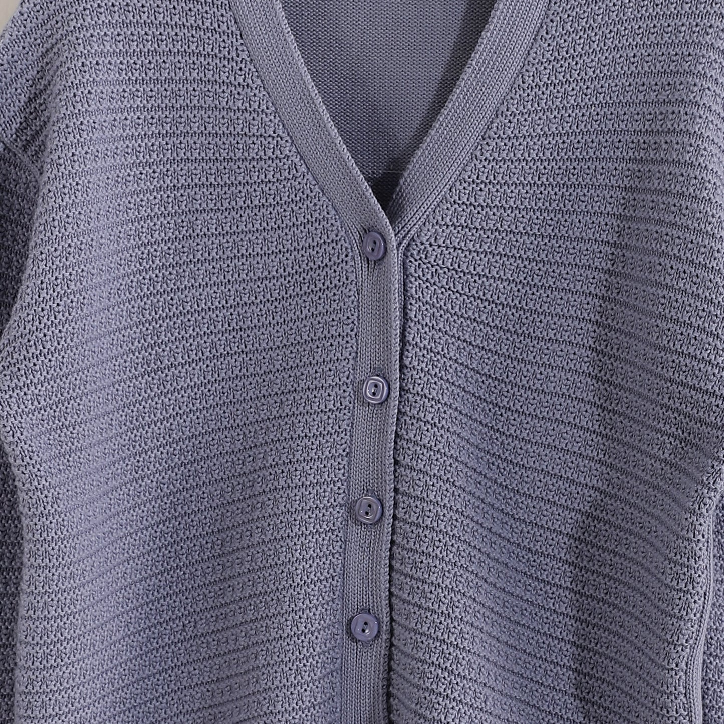 Girls V-Neck Knit Cardigan