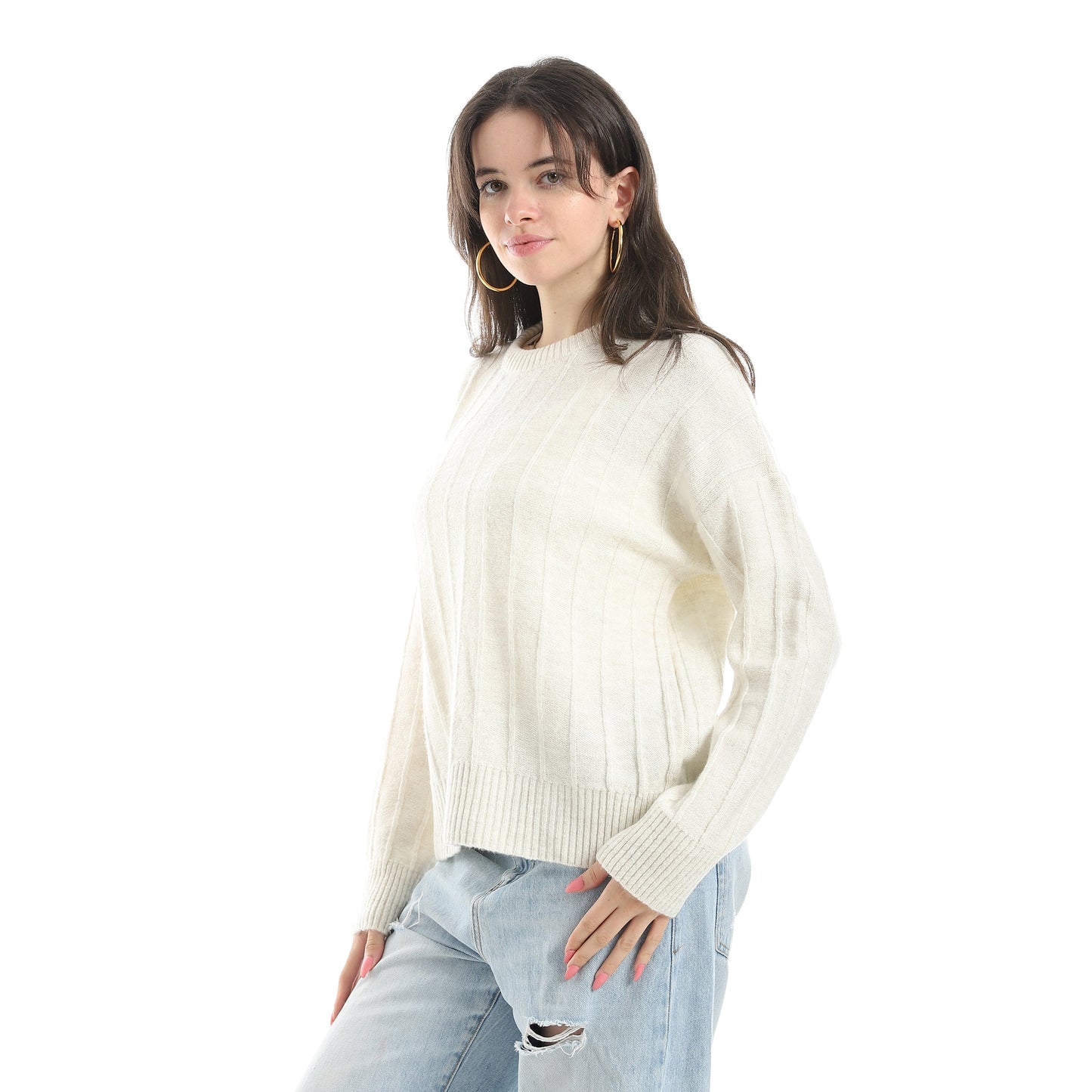 Women's Crew Neck Knit Sweater
