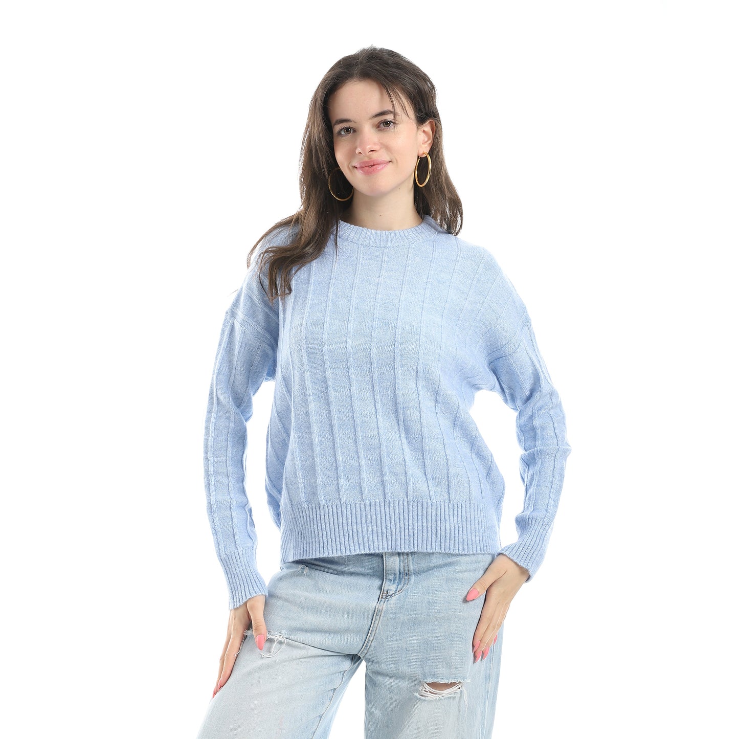 Women's Crew Neck Knit Sweater