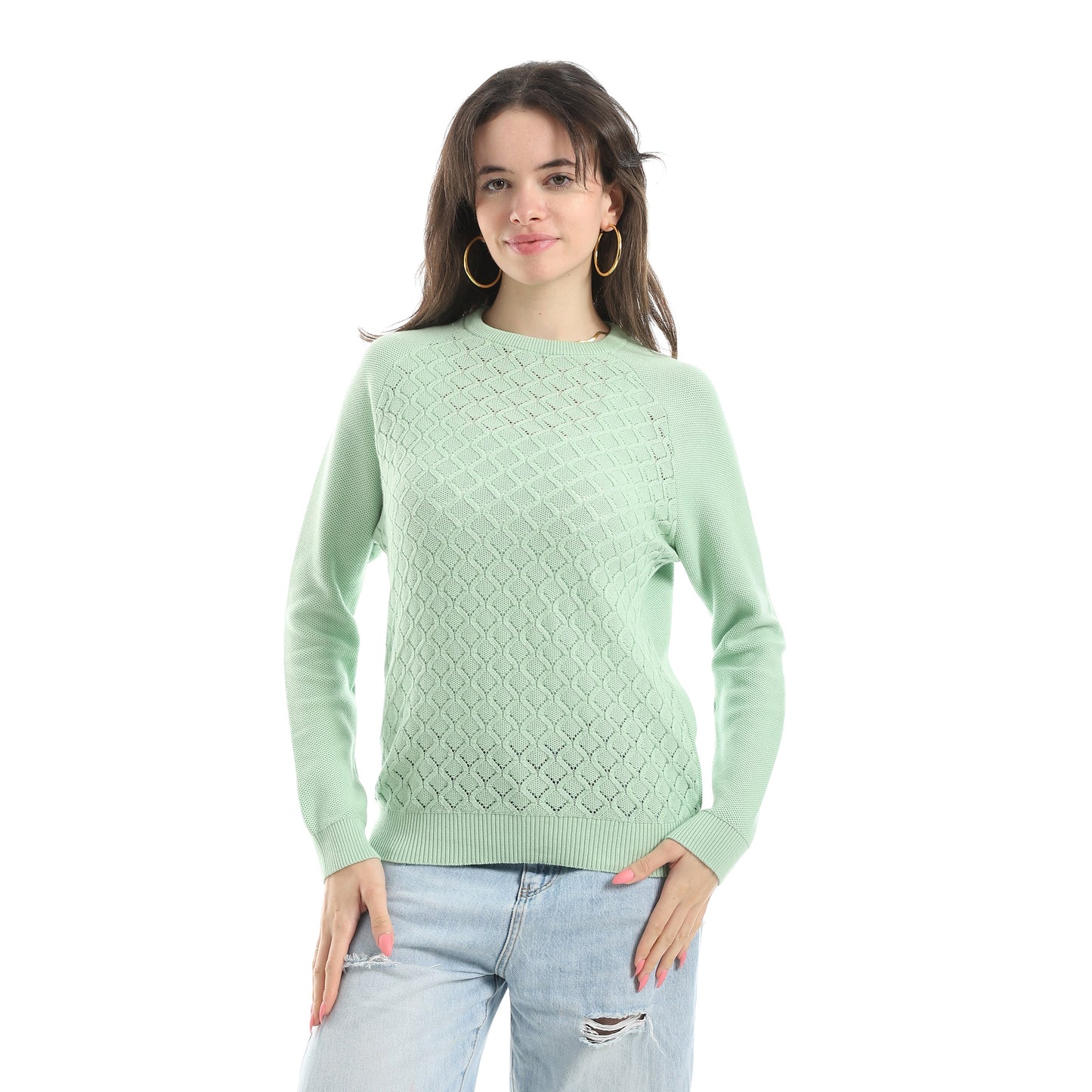 Women's Crew Neck Knit Sweater