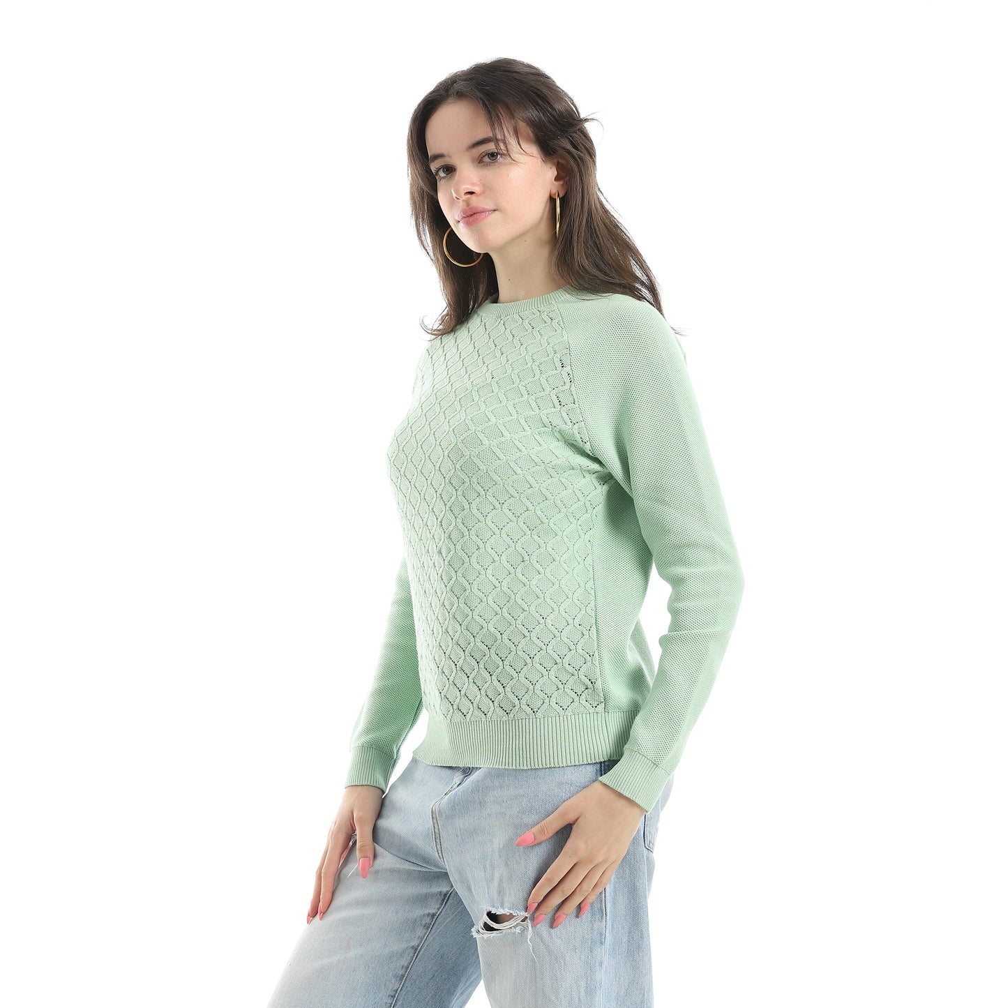 Women's Crew Neck Knit Sweater