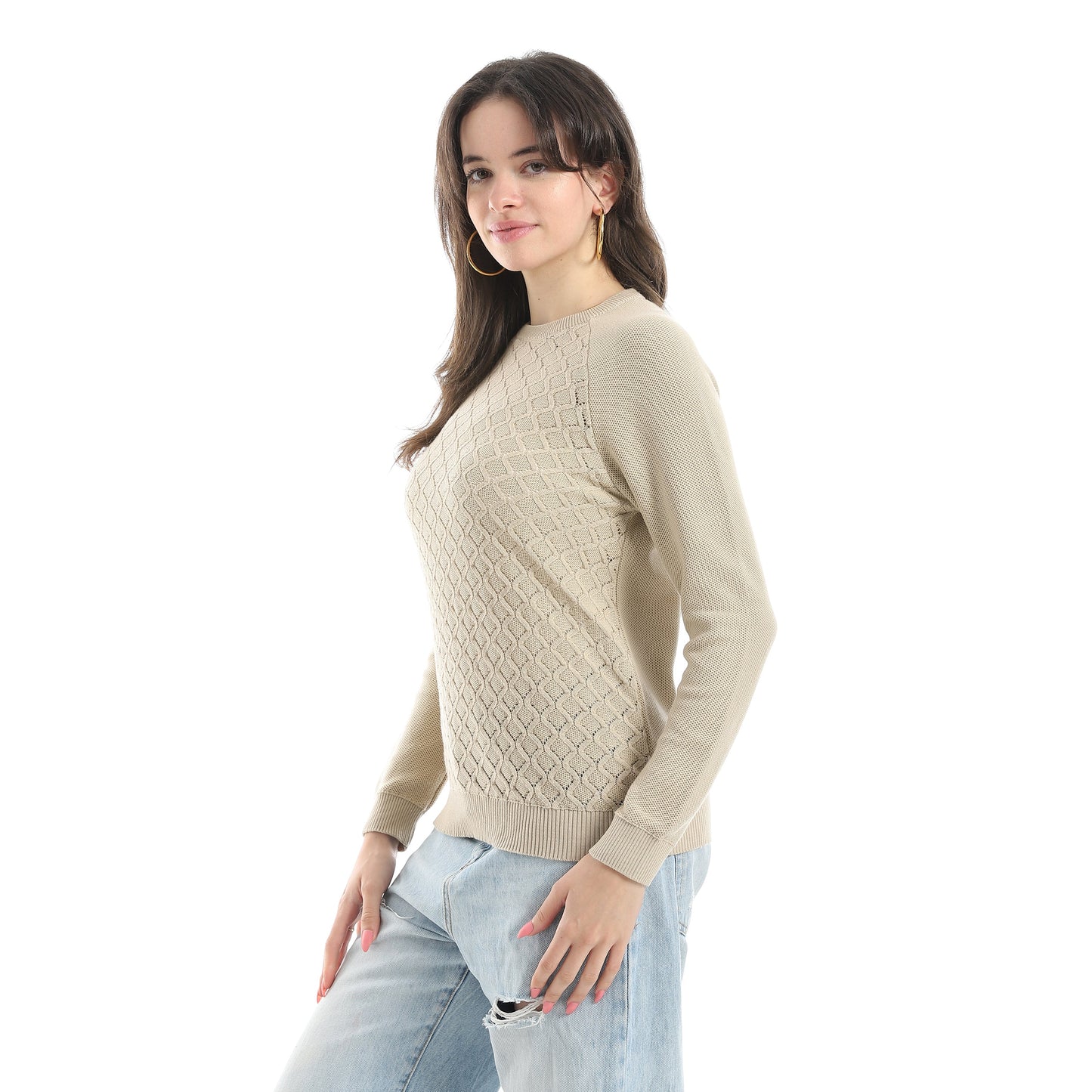 Women's Crew Neck Knit Sweater