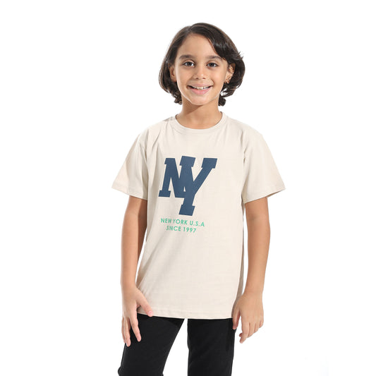 Boys Cotton Printed T-Shirt