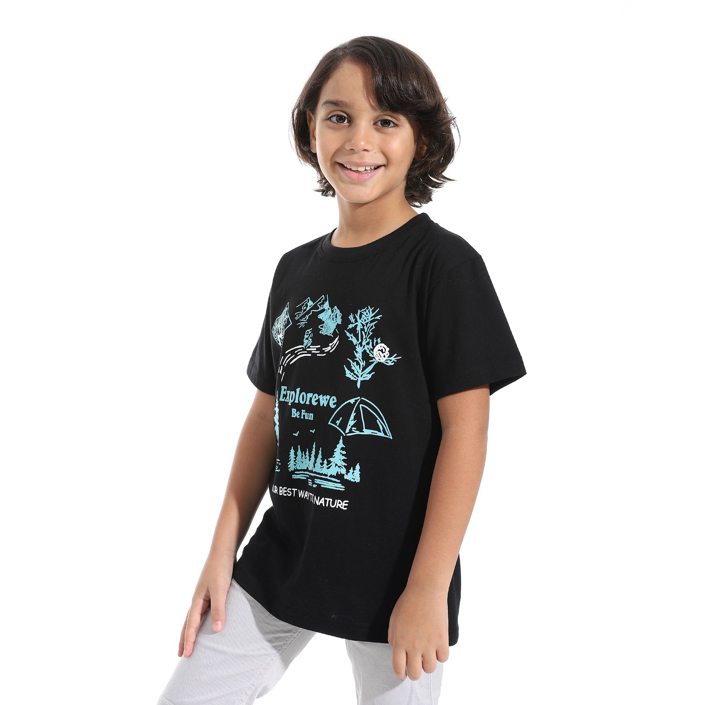Boys Cotton Printed T-Shirt